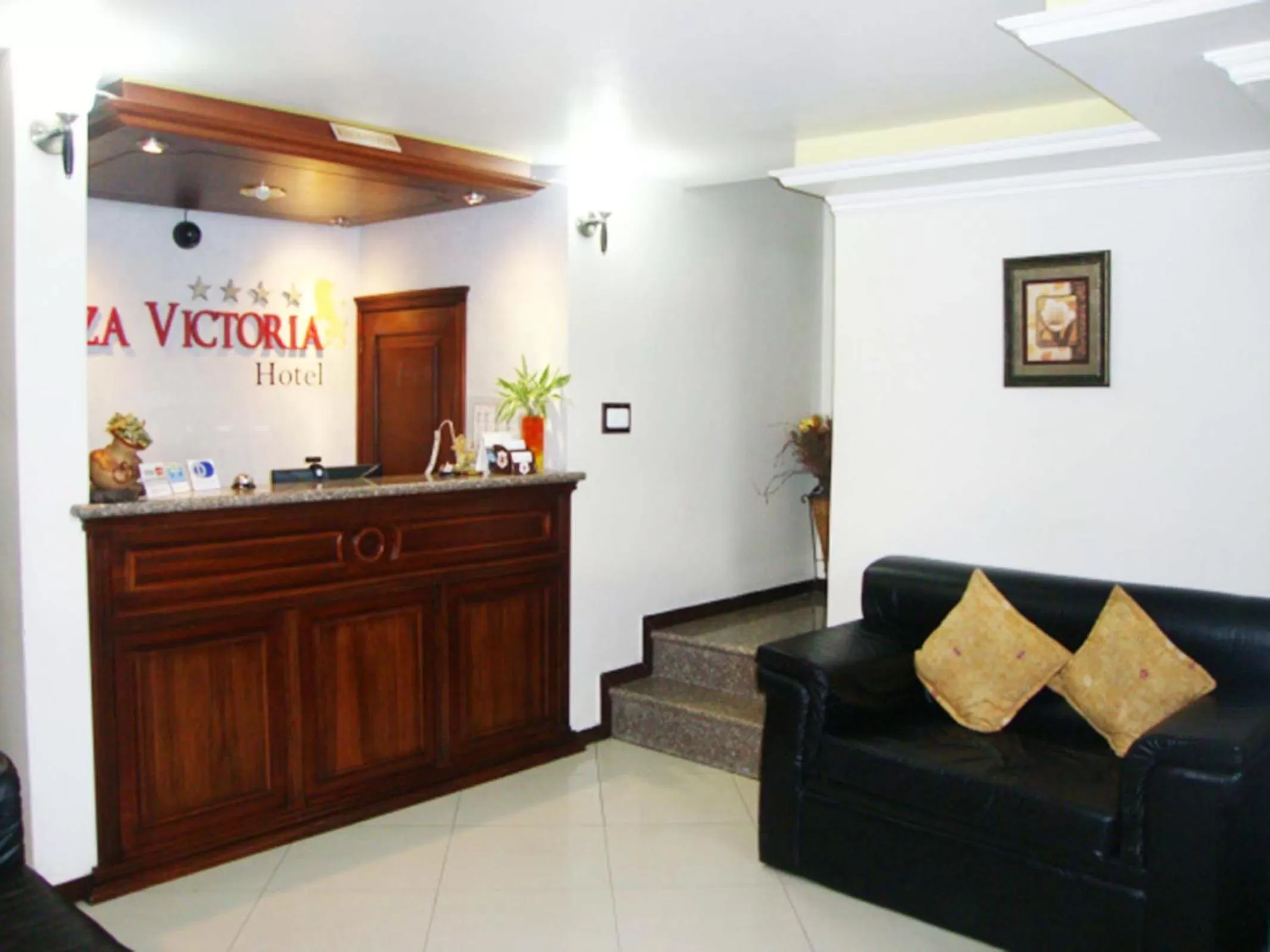 Lobby or reception in Hotel Plaza Victoria