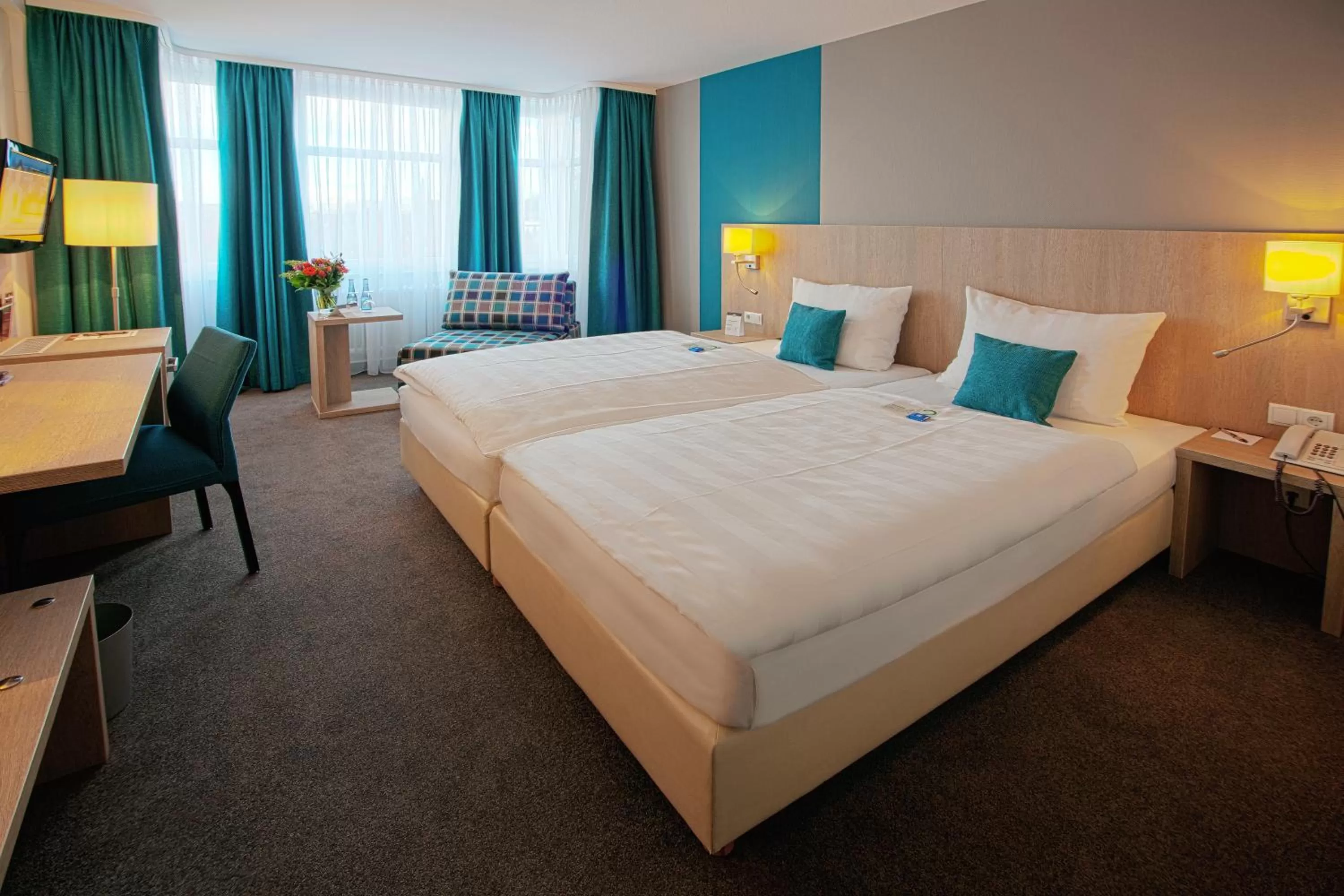 Photo of the whole room, Bed in Best Western Hotel President