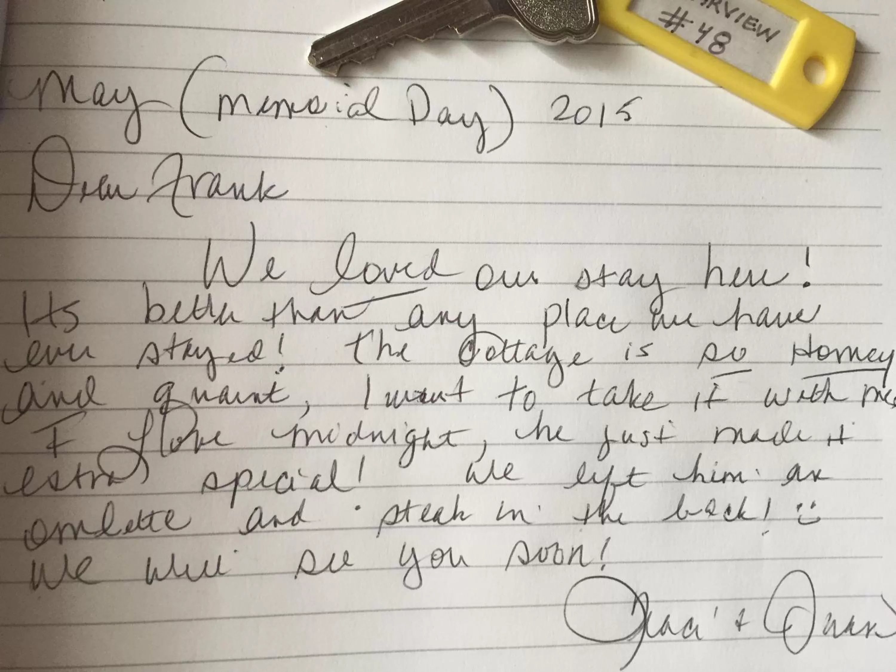 Guests in Mountain Aire Cottages, Inn, & Glamping