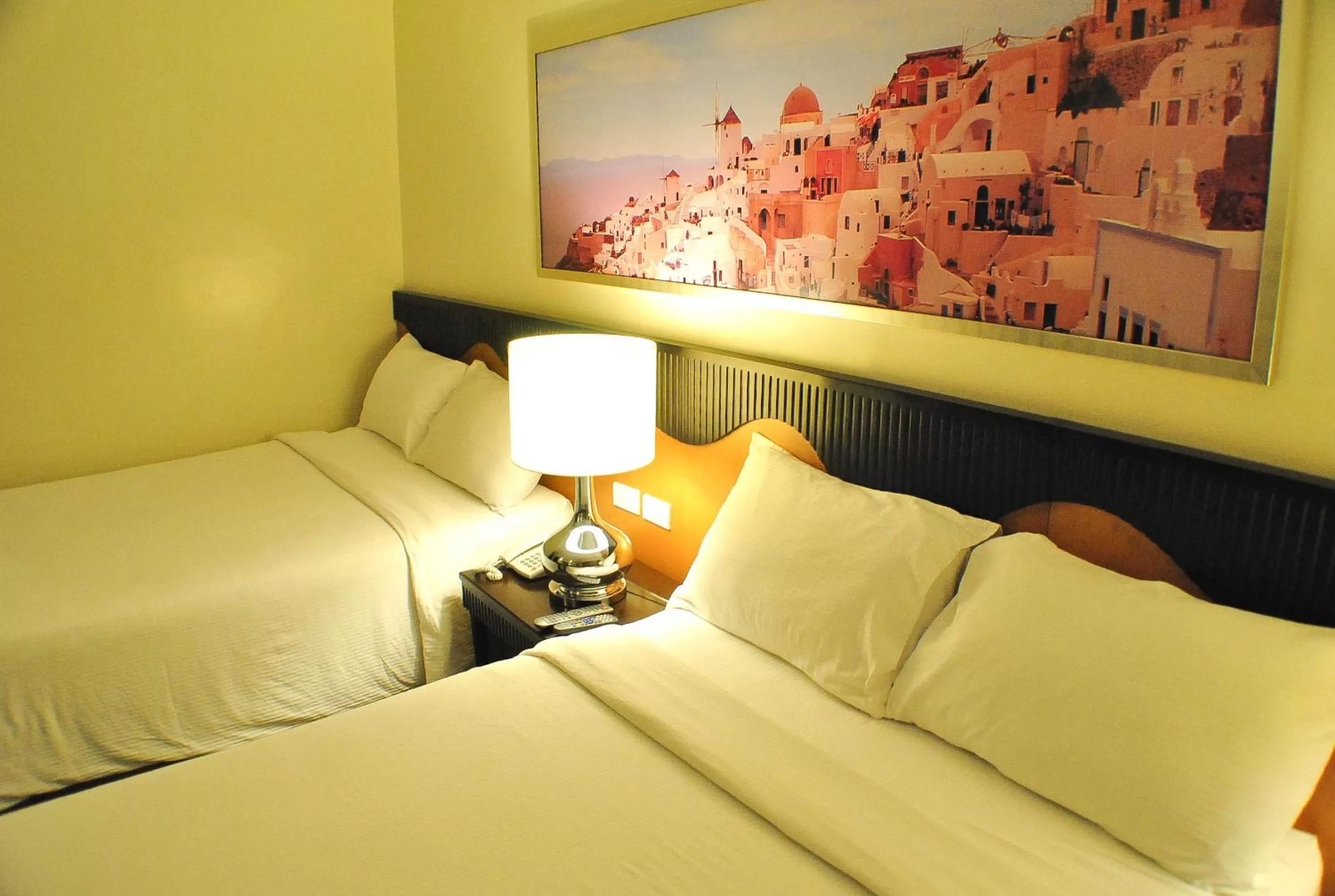 Decorative detail, Bed in Hotel Elizabeth Cebu