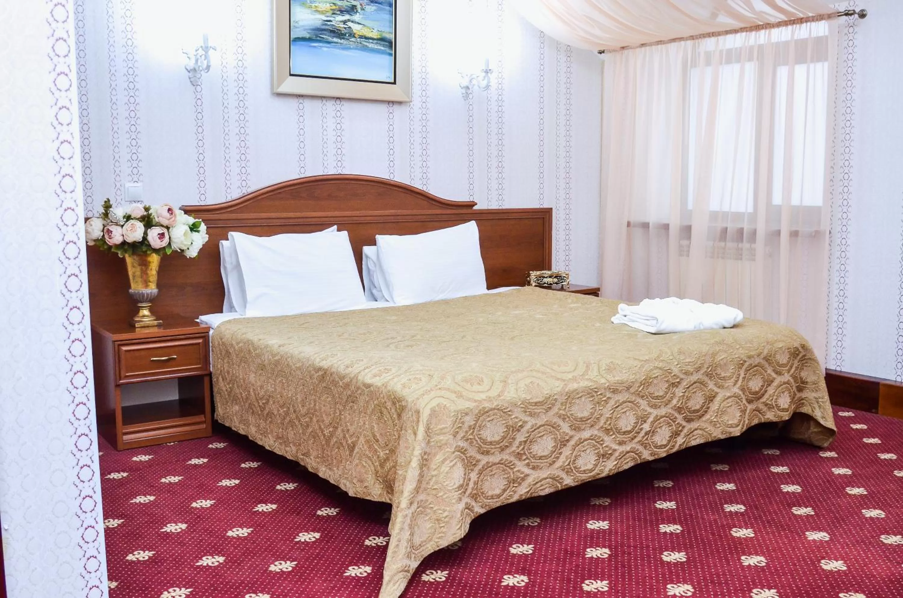Bed in Amsterdam Hotel Aktobe