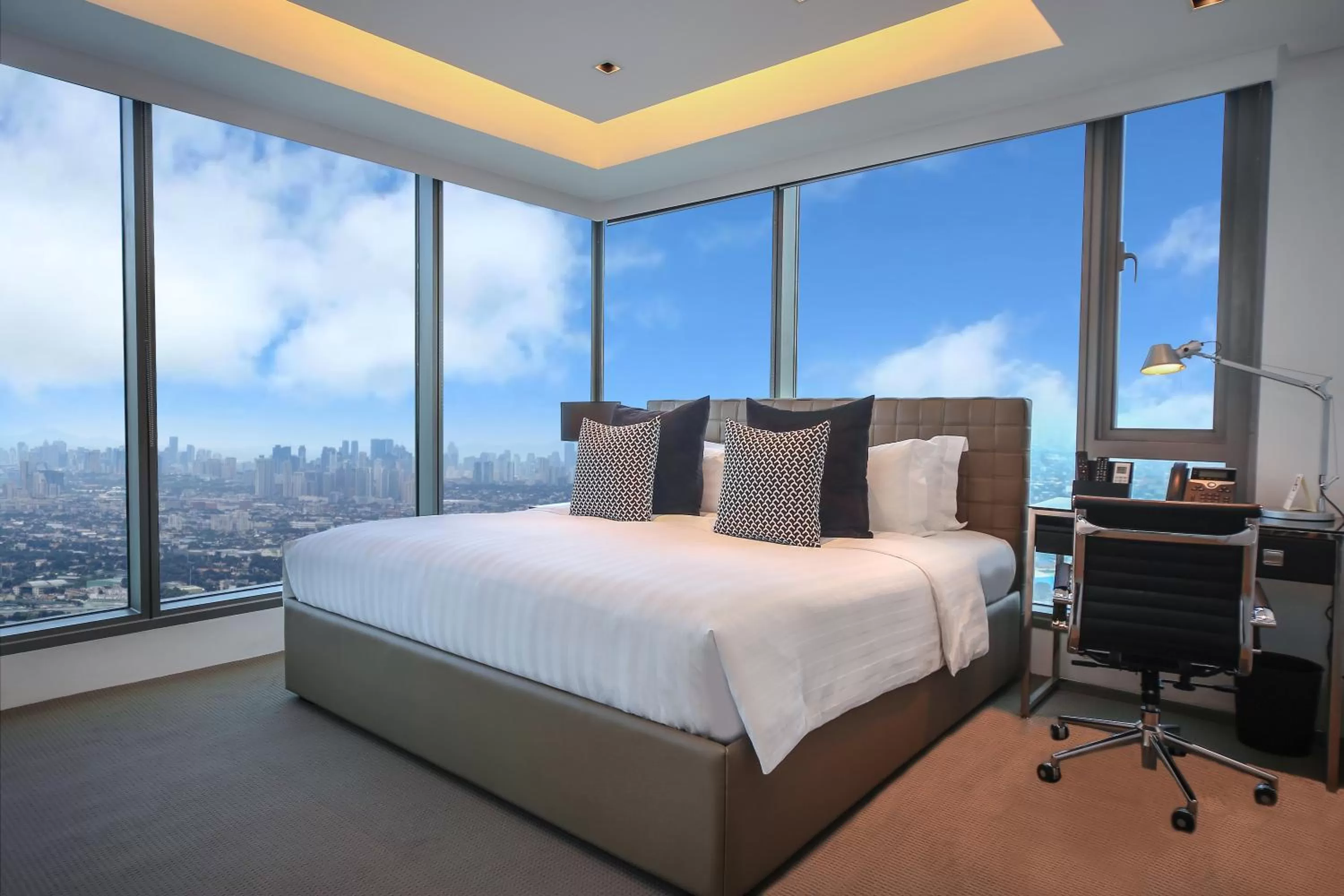 Bed in The Alpha Suites