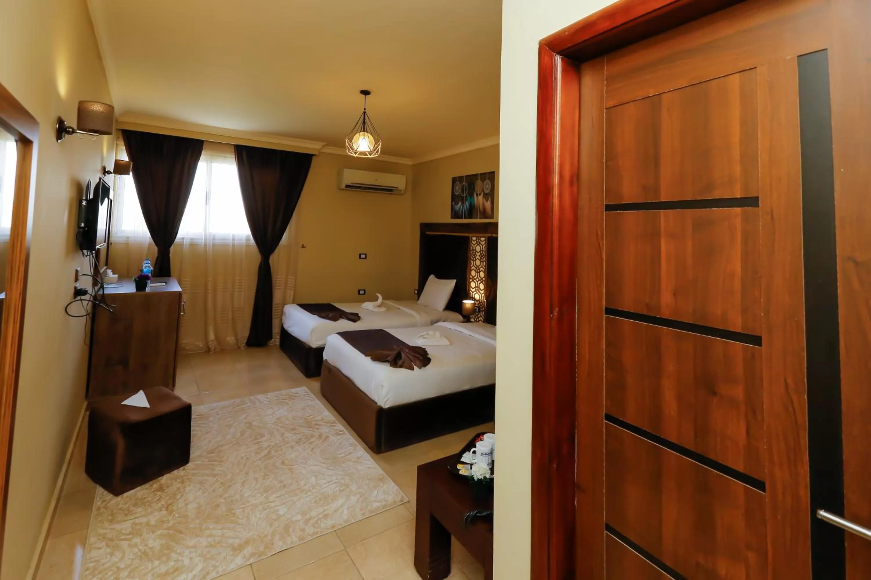 Bed in King Cheops Inn - Pyramid View