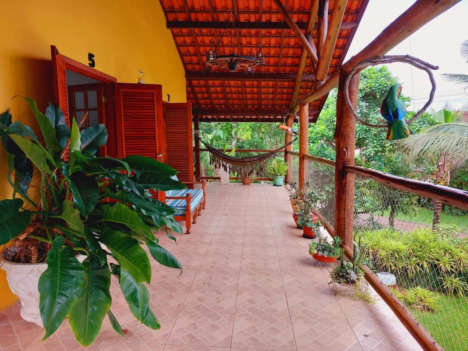 Balcony/Terrace in Pousada Capim Melado