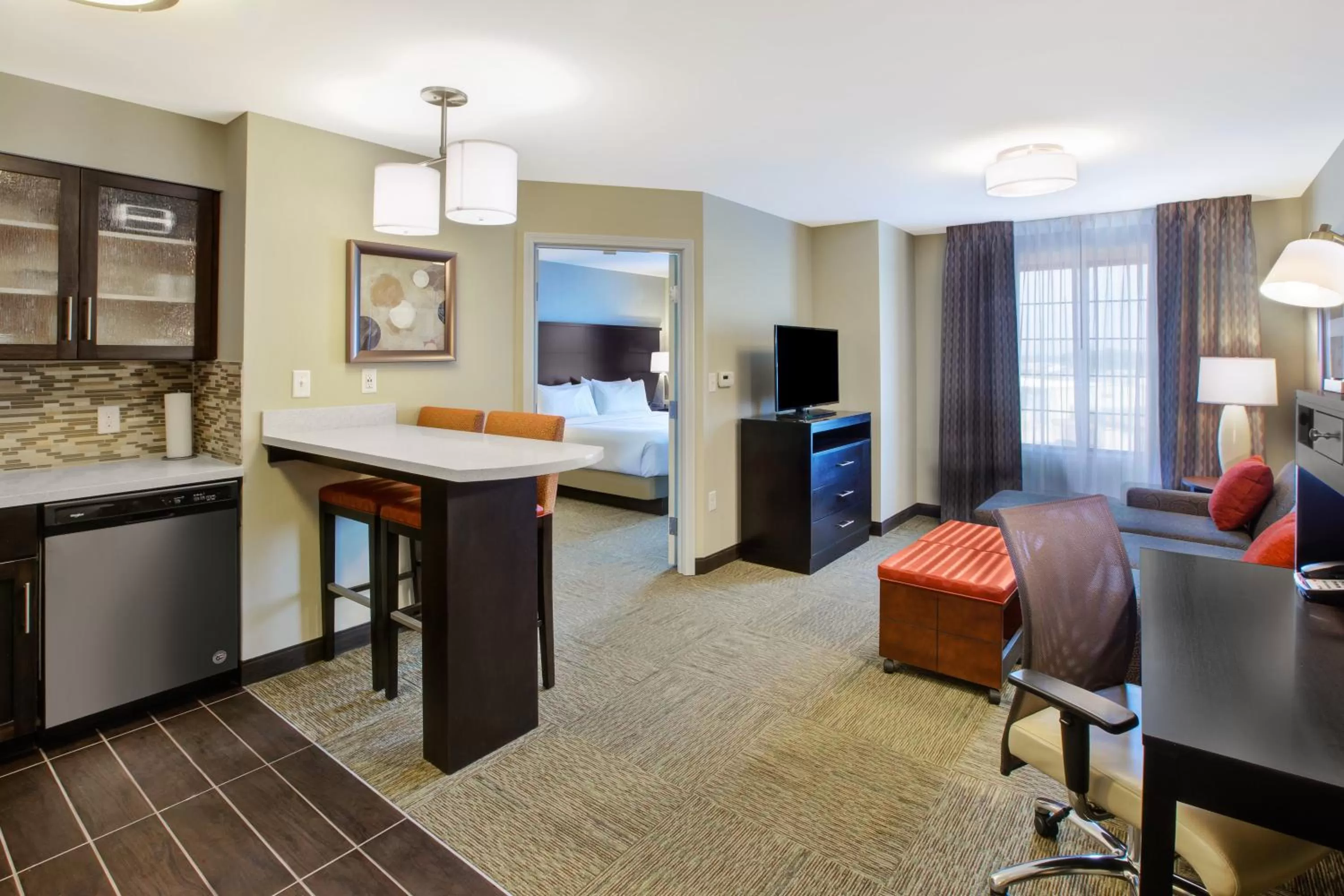 Photo of the whole room, Bed in Staybridge Suites - Benton Harbor-St. Joseph by IHG