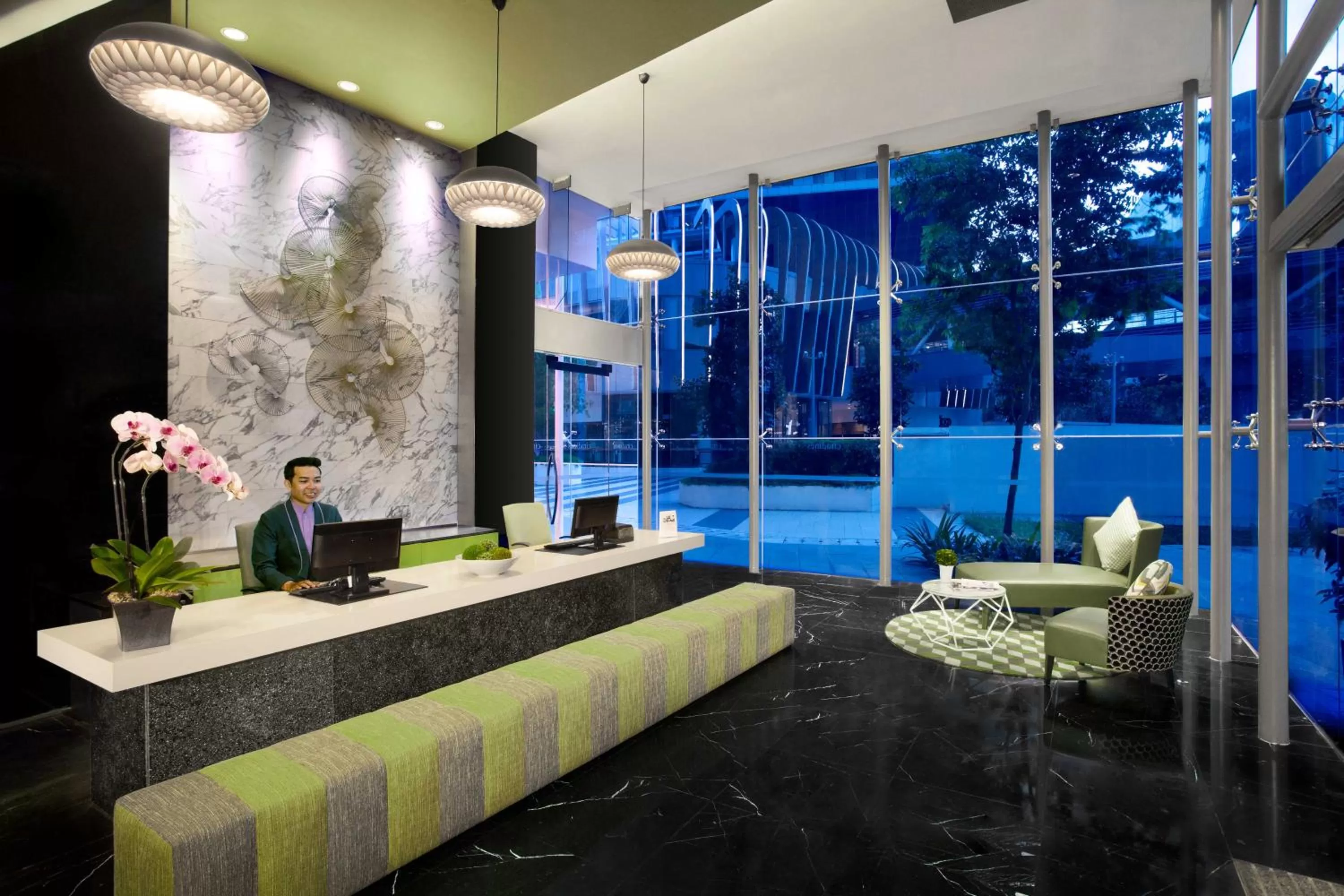 Lobby or reception in Citadines Fusionopolis Singapore