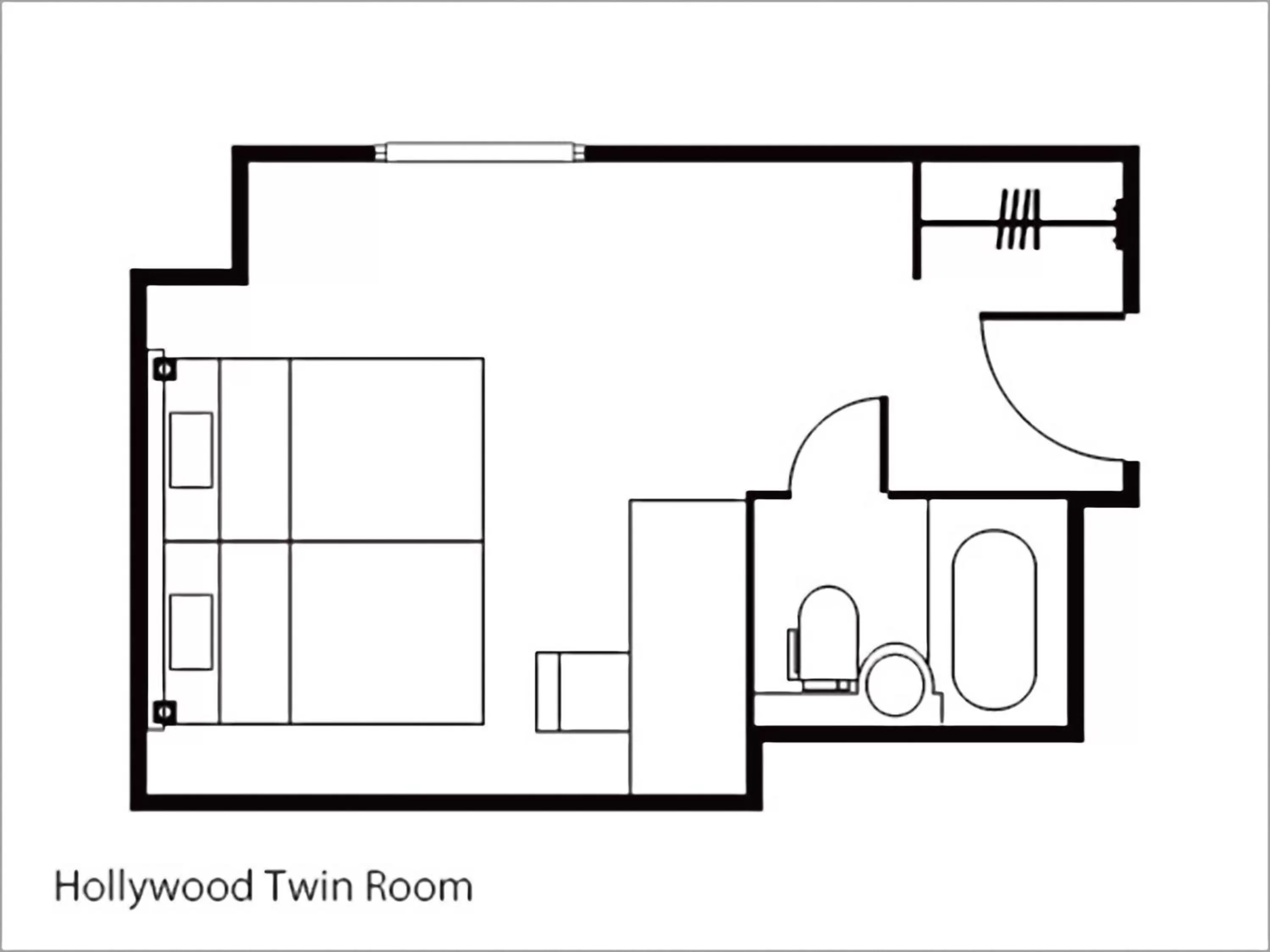 Photo of the whole room in Daiwa Roynet Hotel Hiroshima