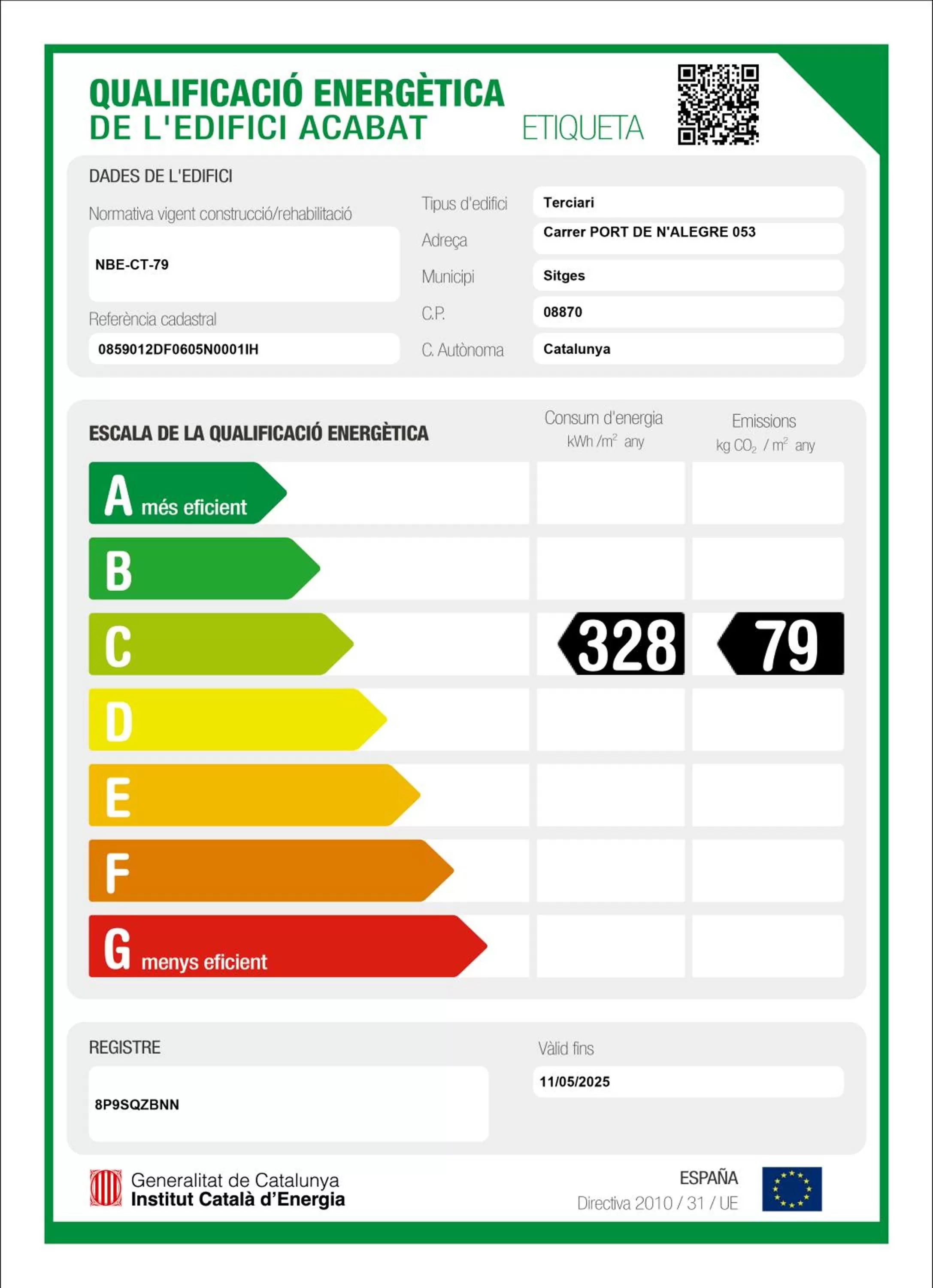 Logo/Certificate/Sign in URH Sitges Playa