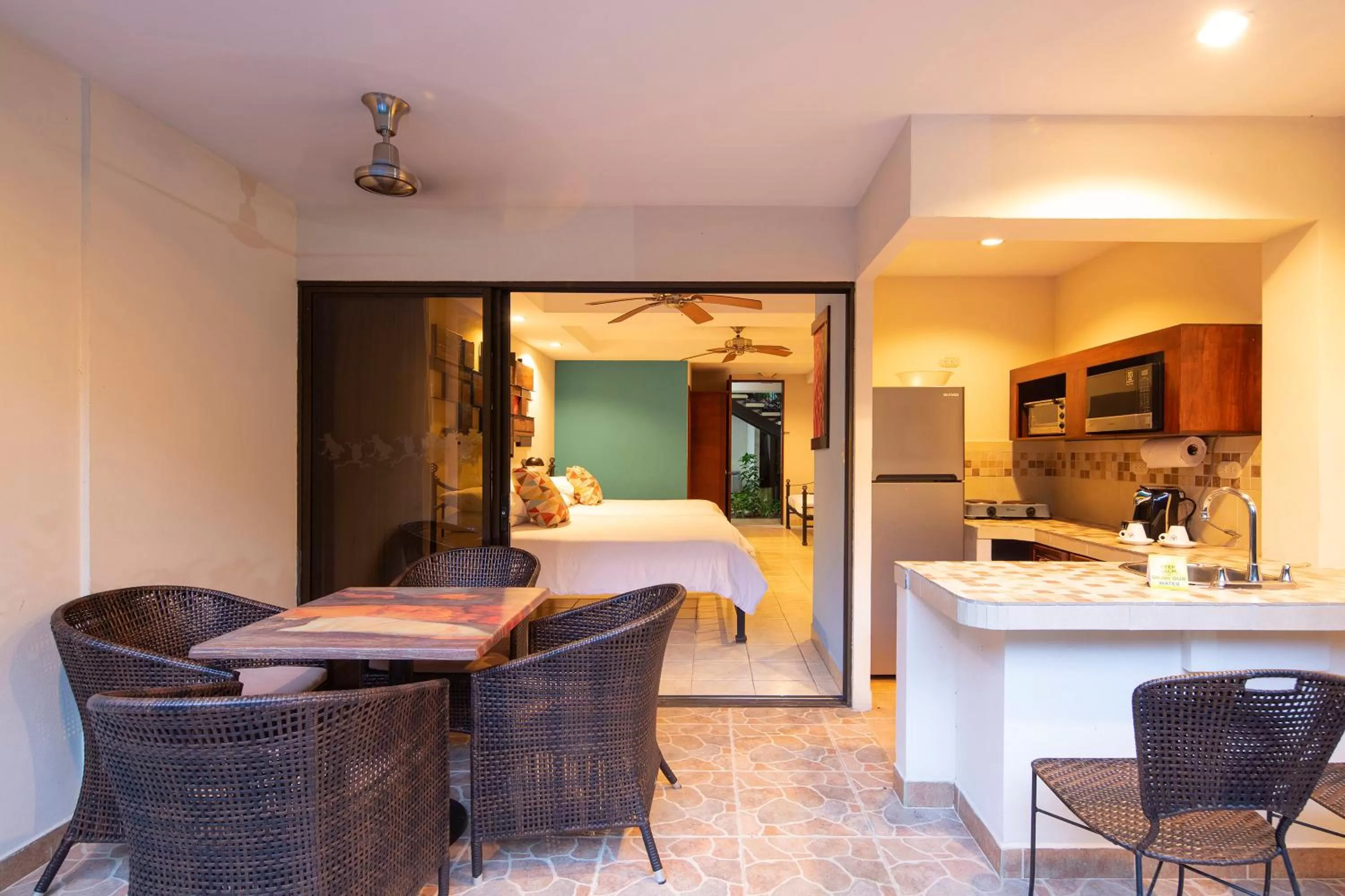 Bed in Pumilio Mountain & Ocean Hotel