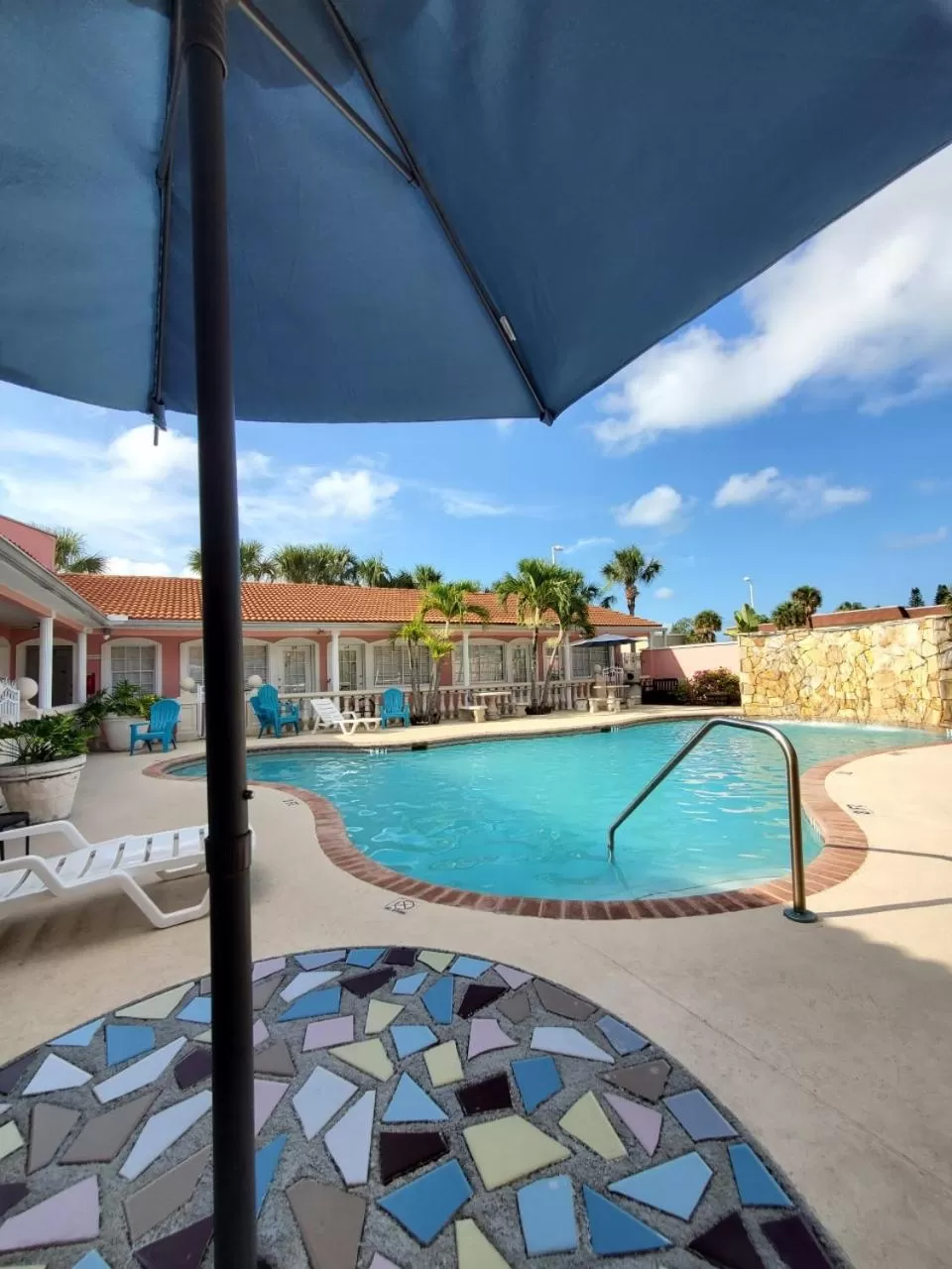 Pool view in Blind Pass Resort Motel