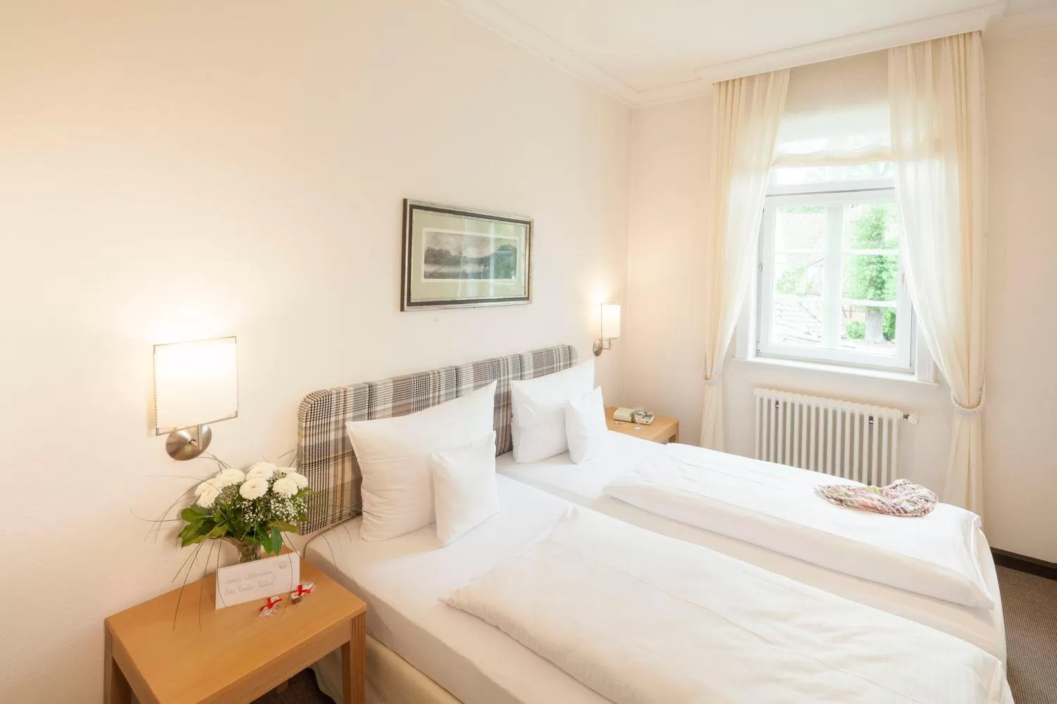 Bedroom, Bed in Niemeyers Romantik Posthotel