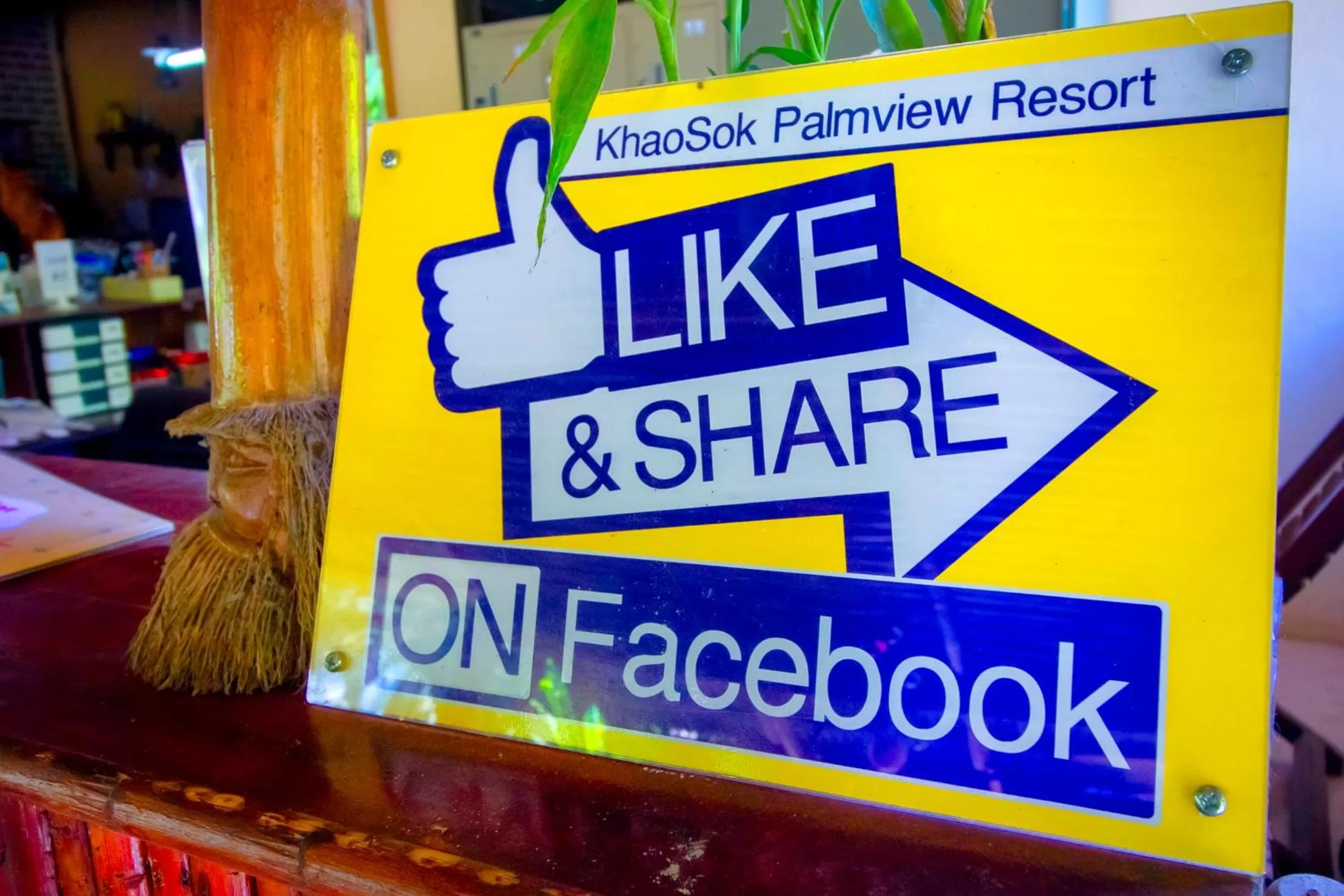 Logo/Certificate/Sign in Khao Sok Palmview Resort