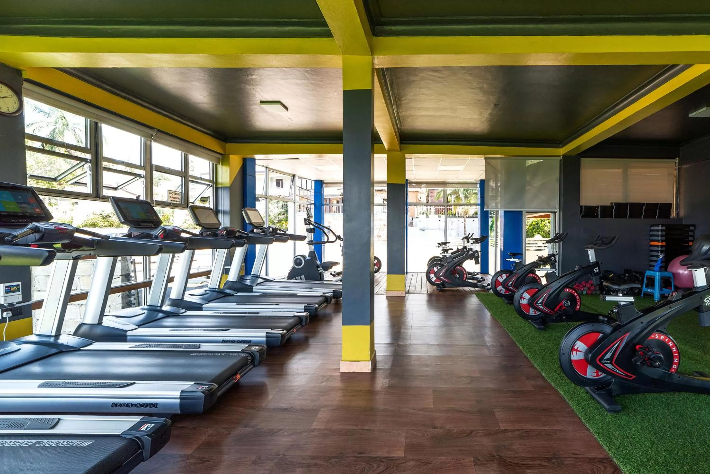 Fitness centre/facilities in Afro Park Hotel