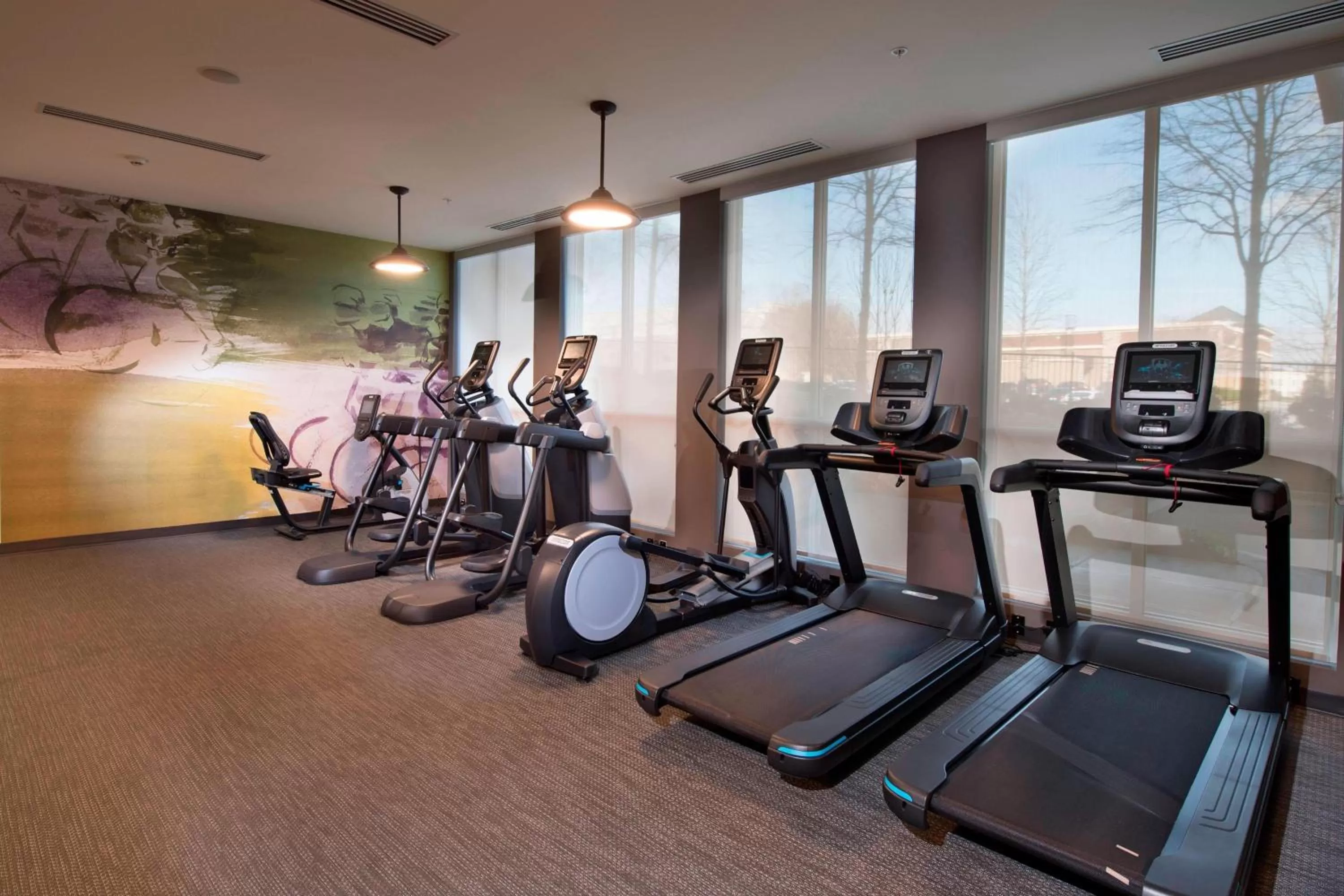 Fitness centre/facilities in Courtyard by Marriott Atlanta Alpharetta/Avalon Area
