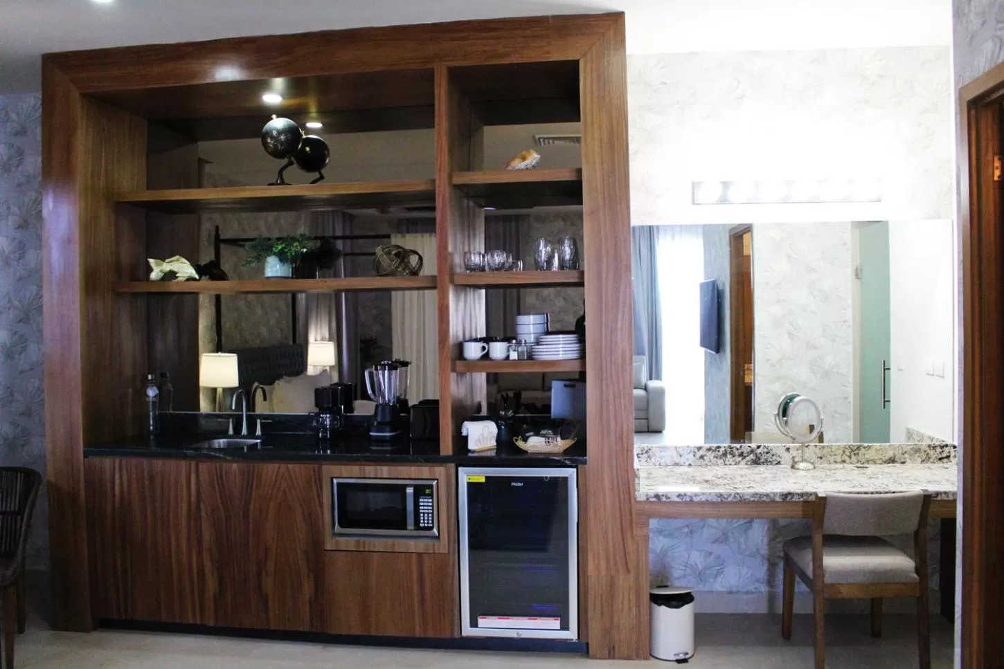 Kitchen or kitchenette in Casa Maria Boutique Hotel