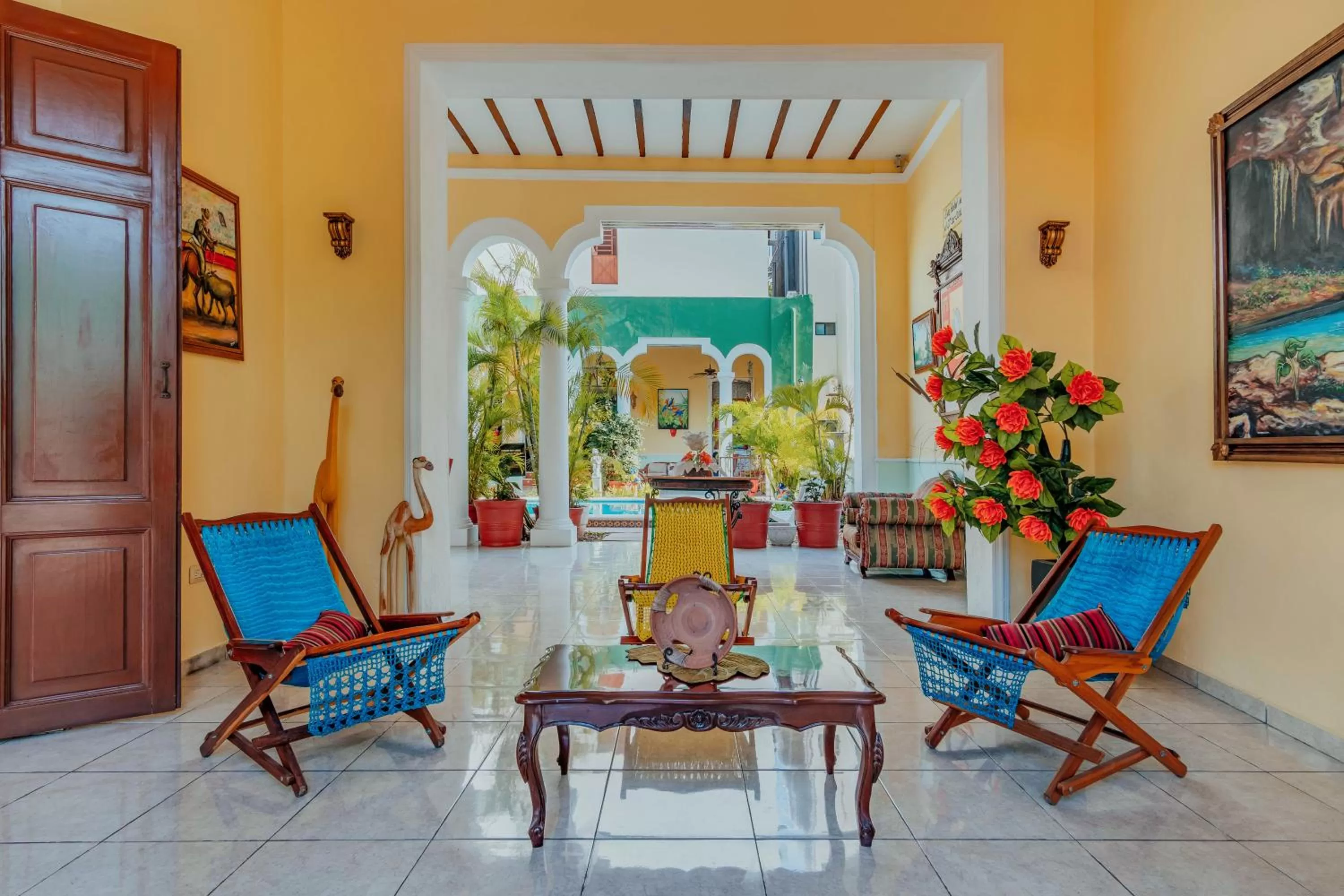 Living room in Hotel Santa María Mérida