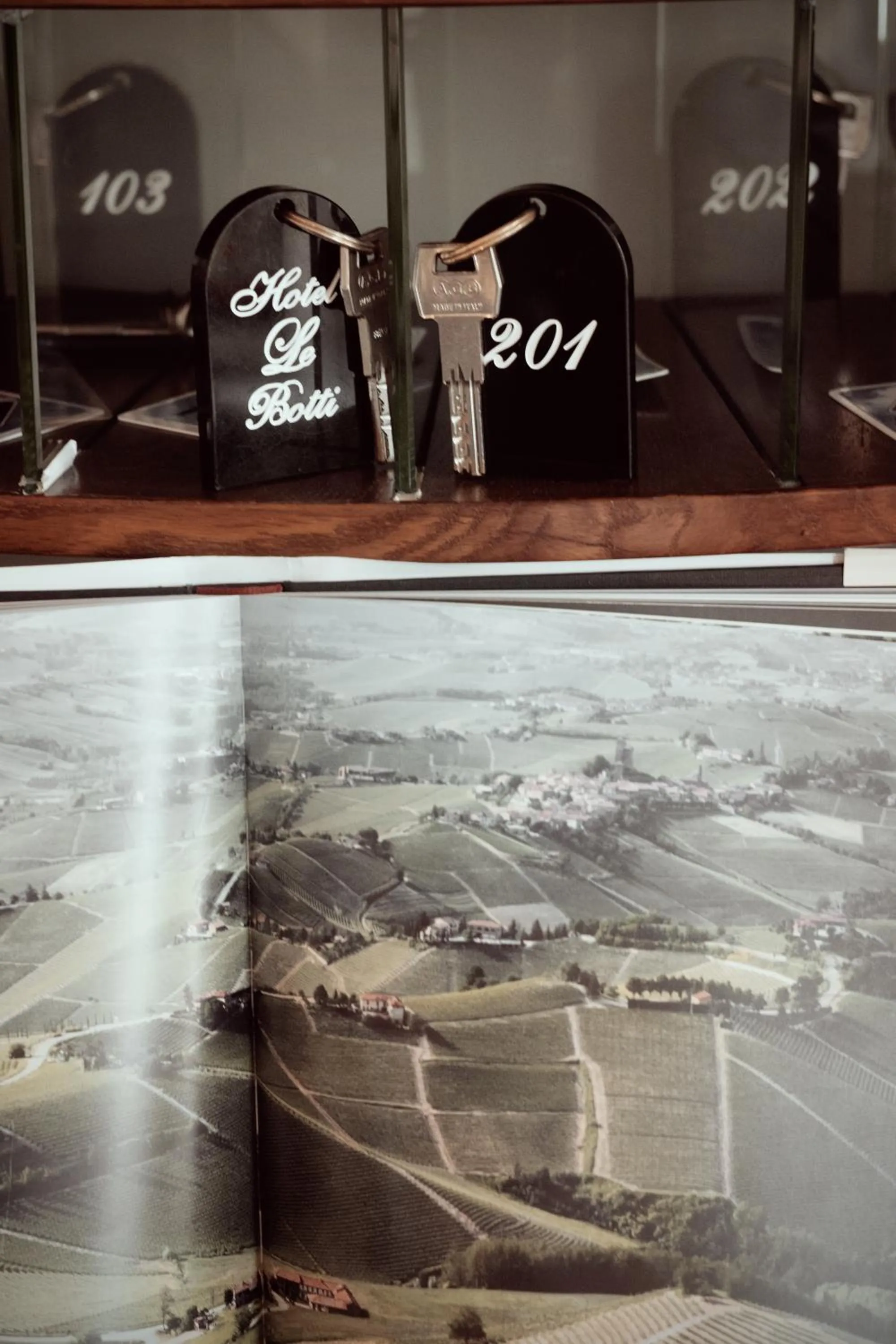 Decorative detail in Hotel Le Botti