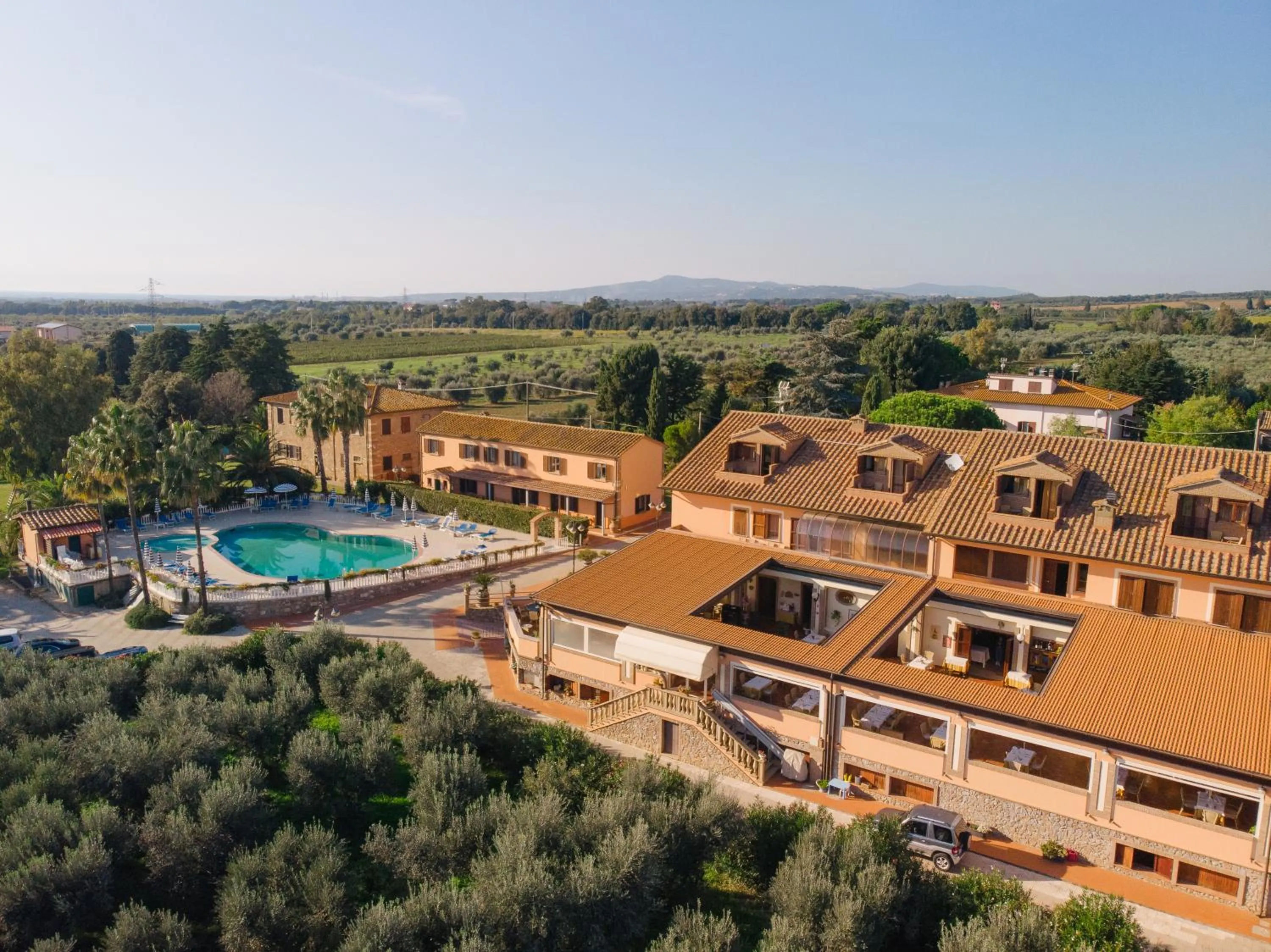 Bird's eye view in Agrihotel Elisabetta