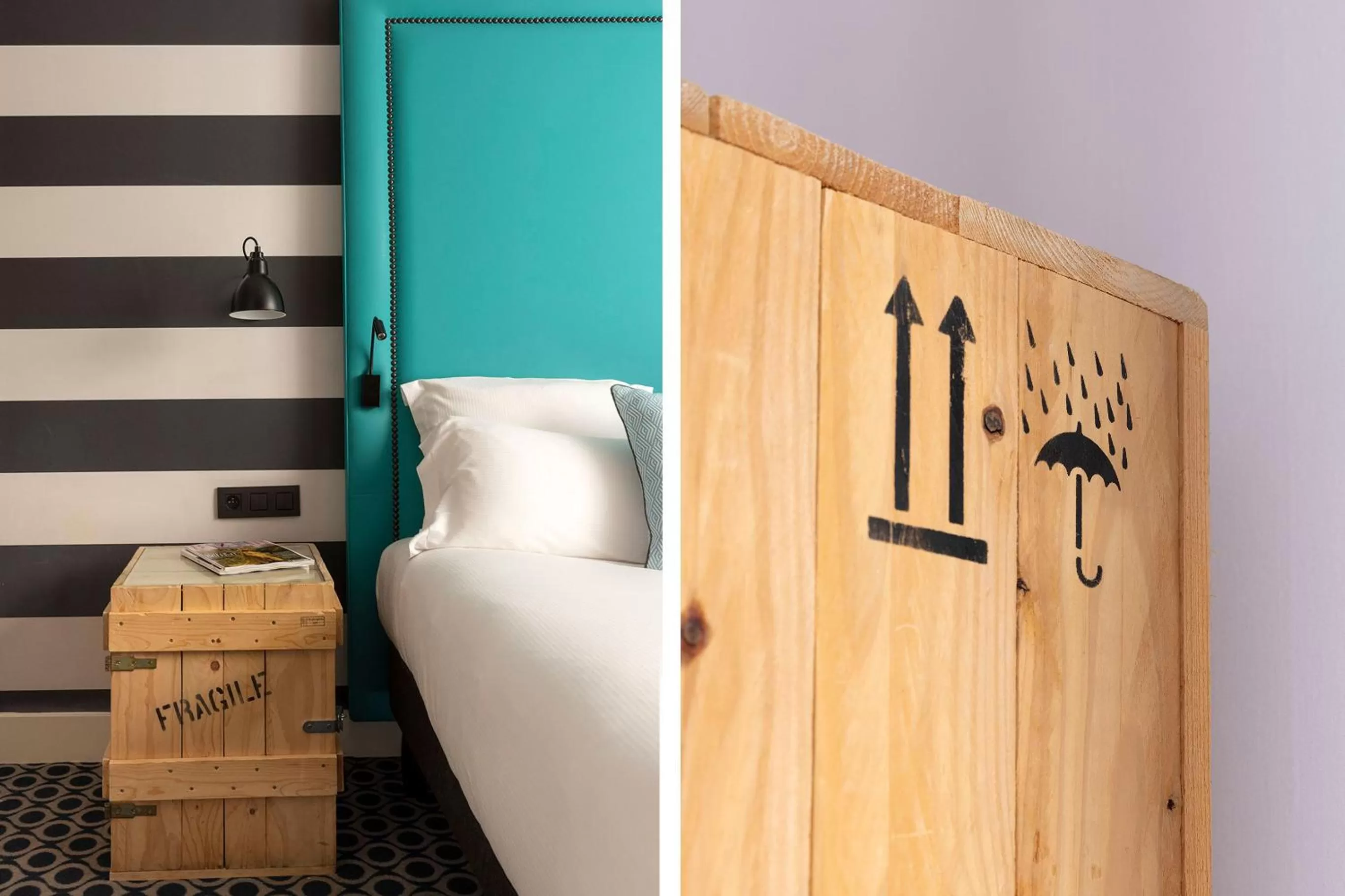 Bed in Hôtel Fabric