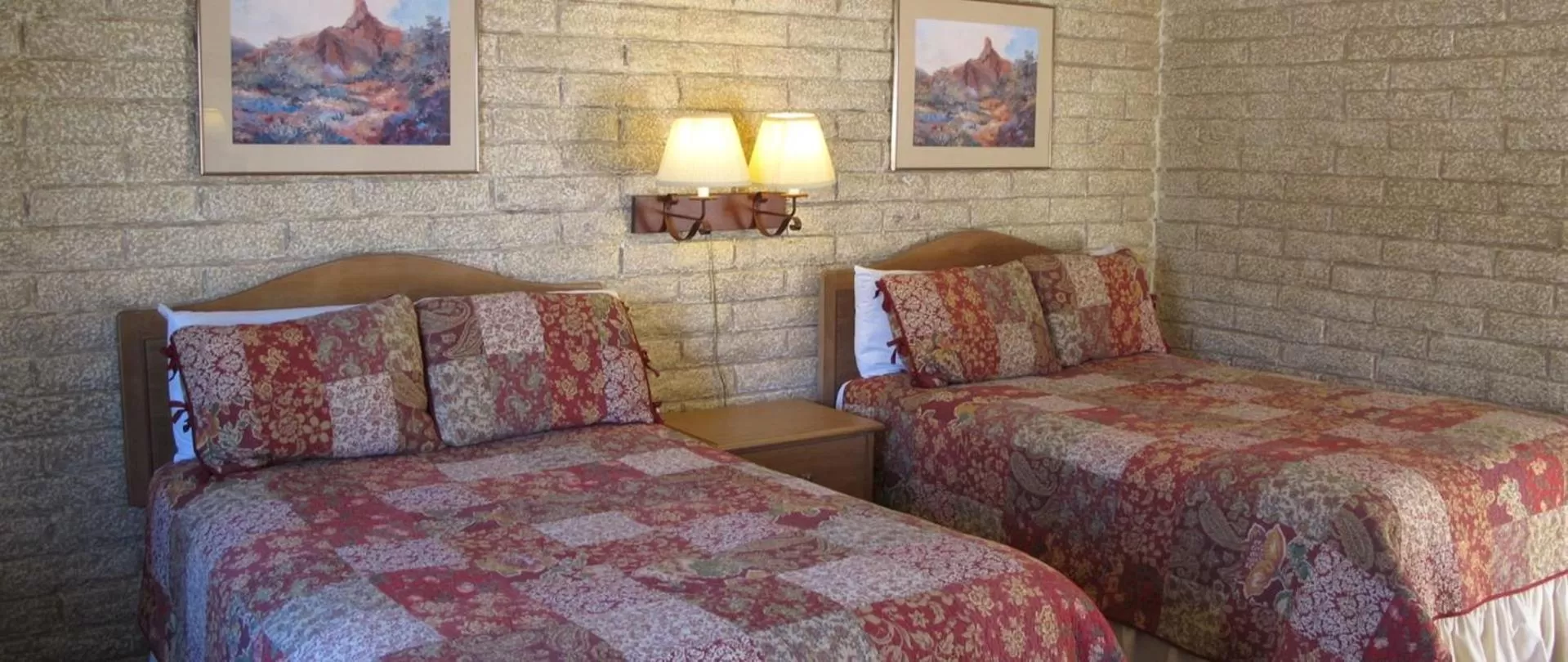 Bed in Stage Stop Inn