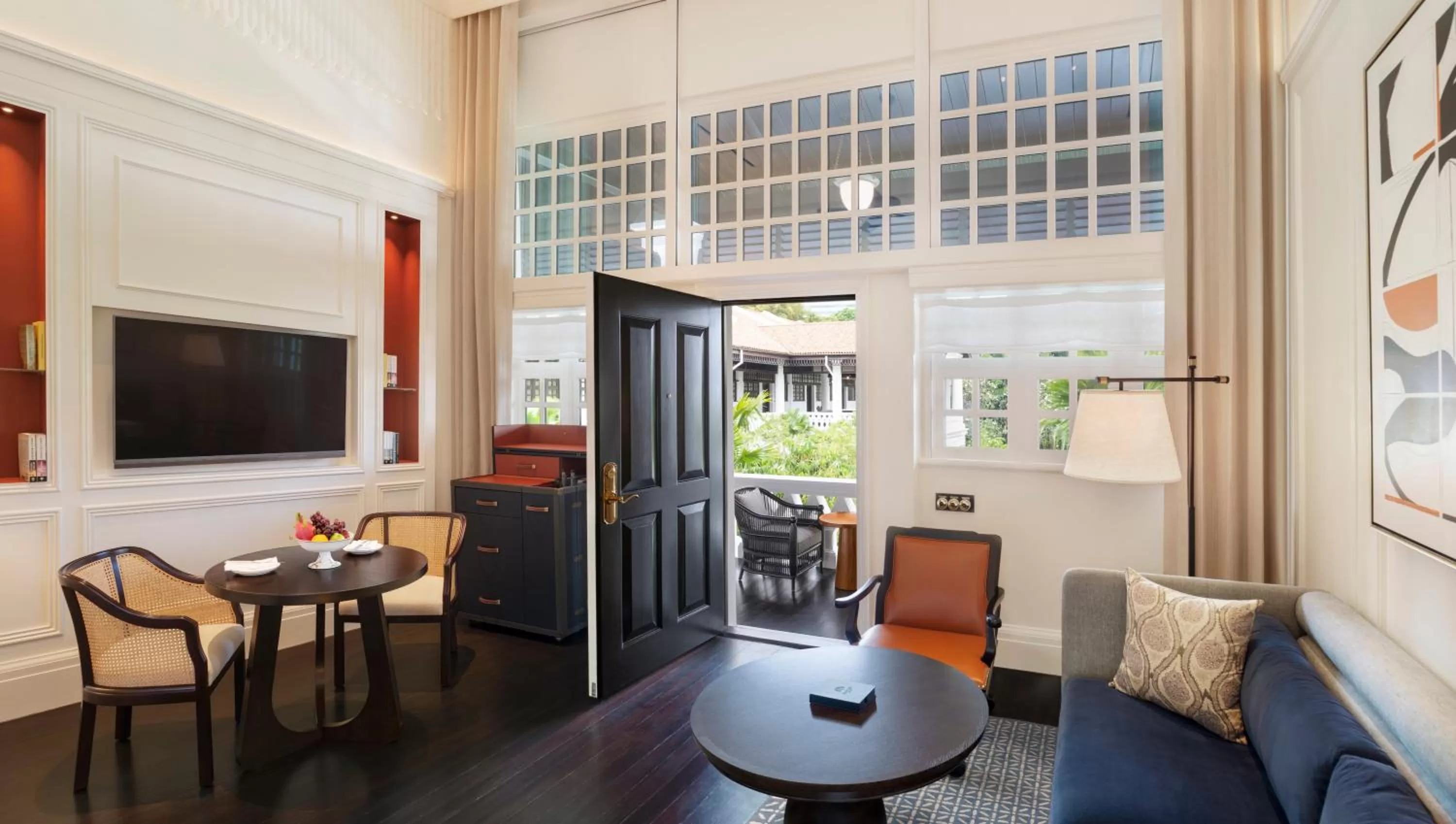 Living room in Raffles Singapore