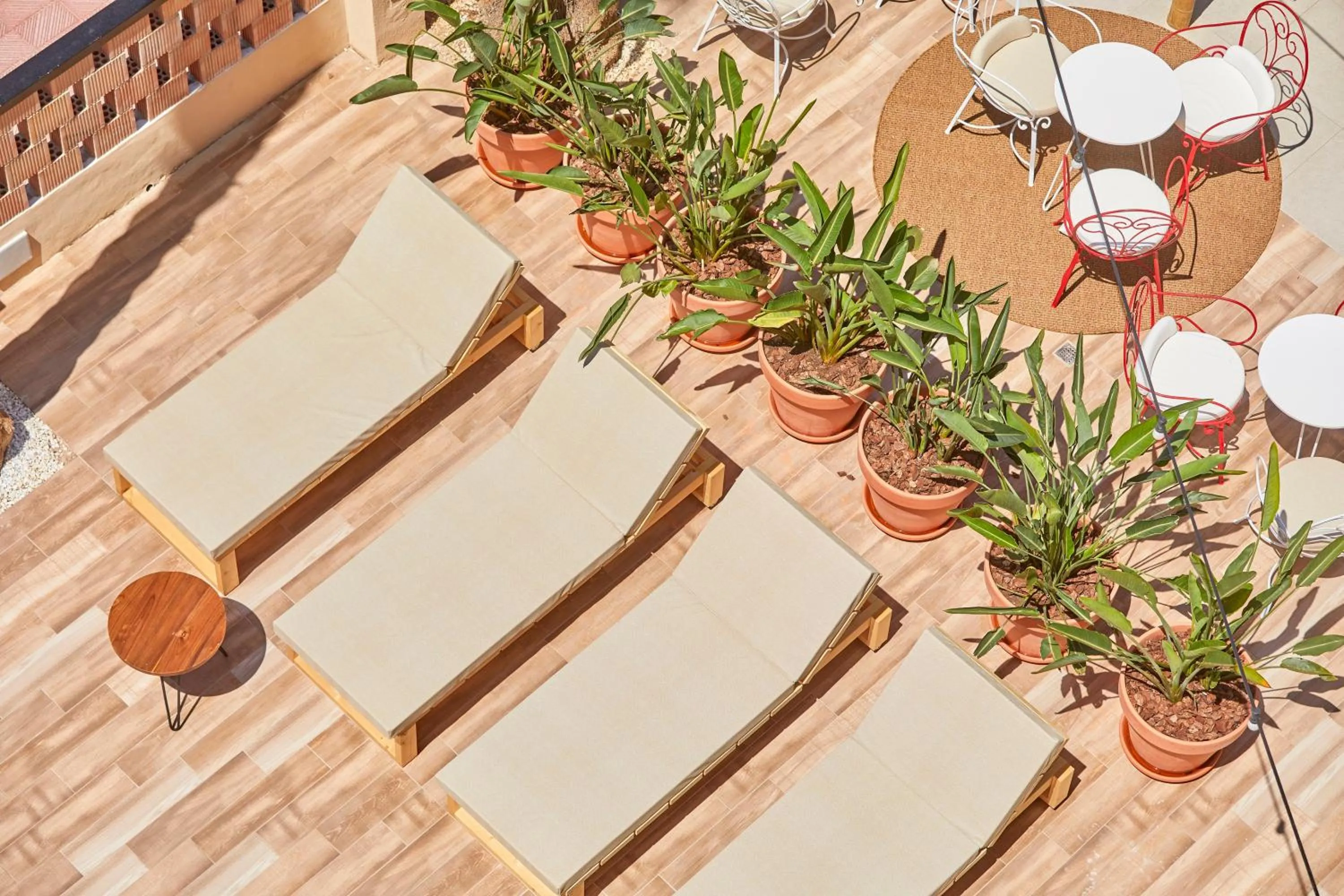 Bird's eye view in tent Capi Playa