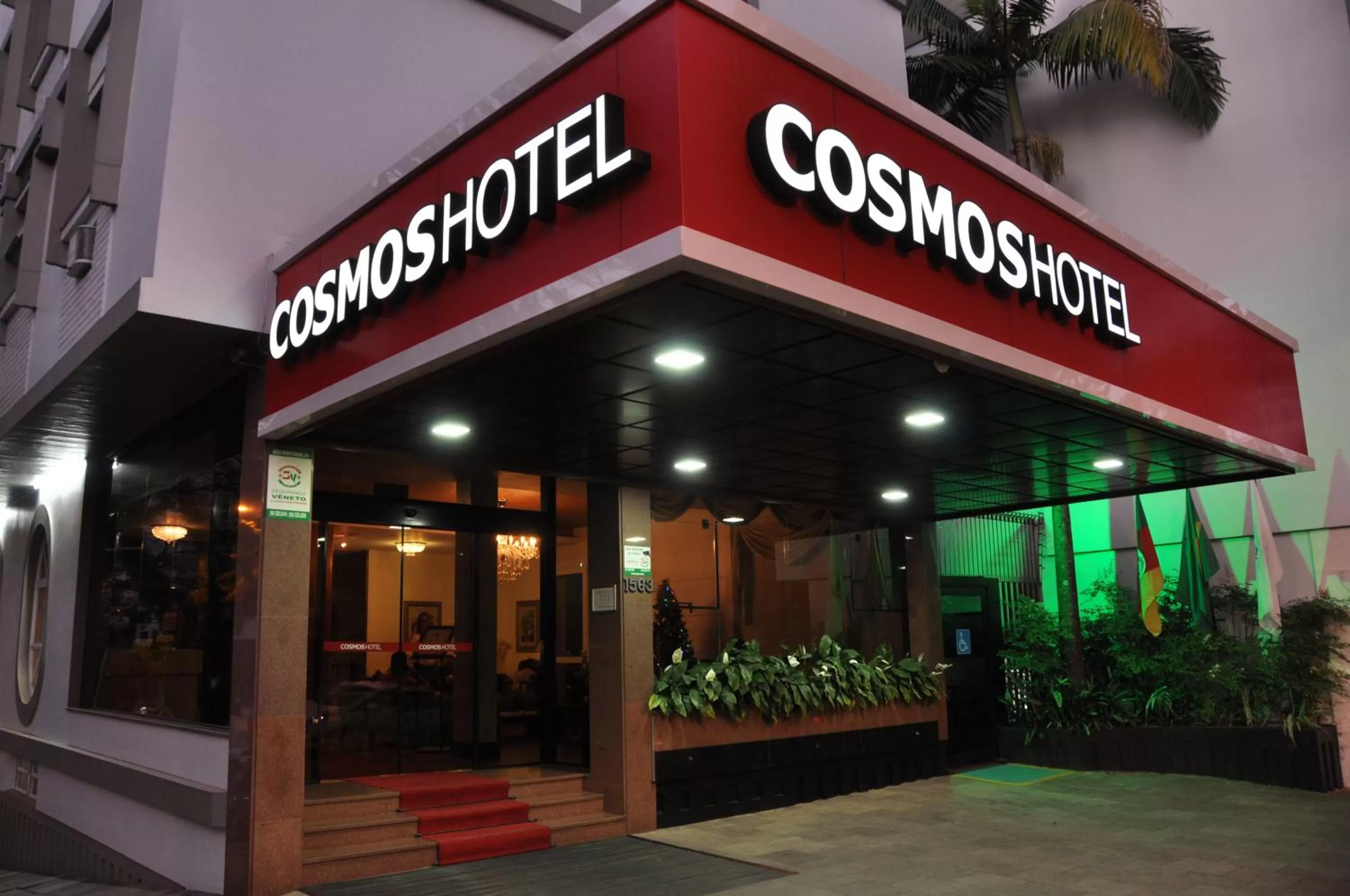 Facade/entrance in Cosmos Hotel