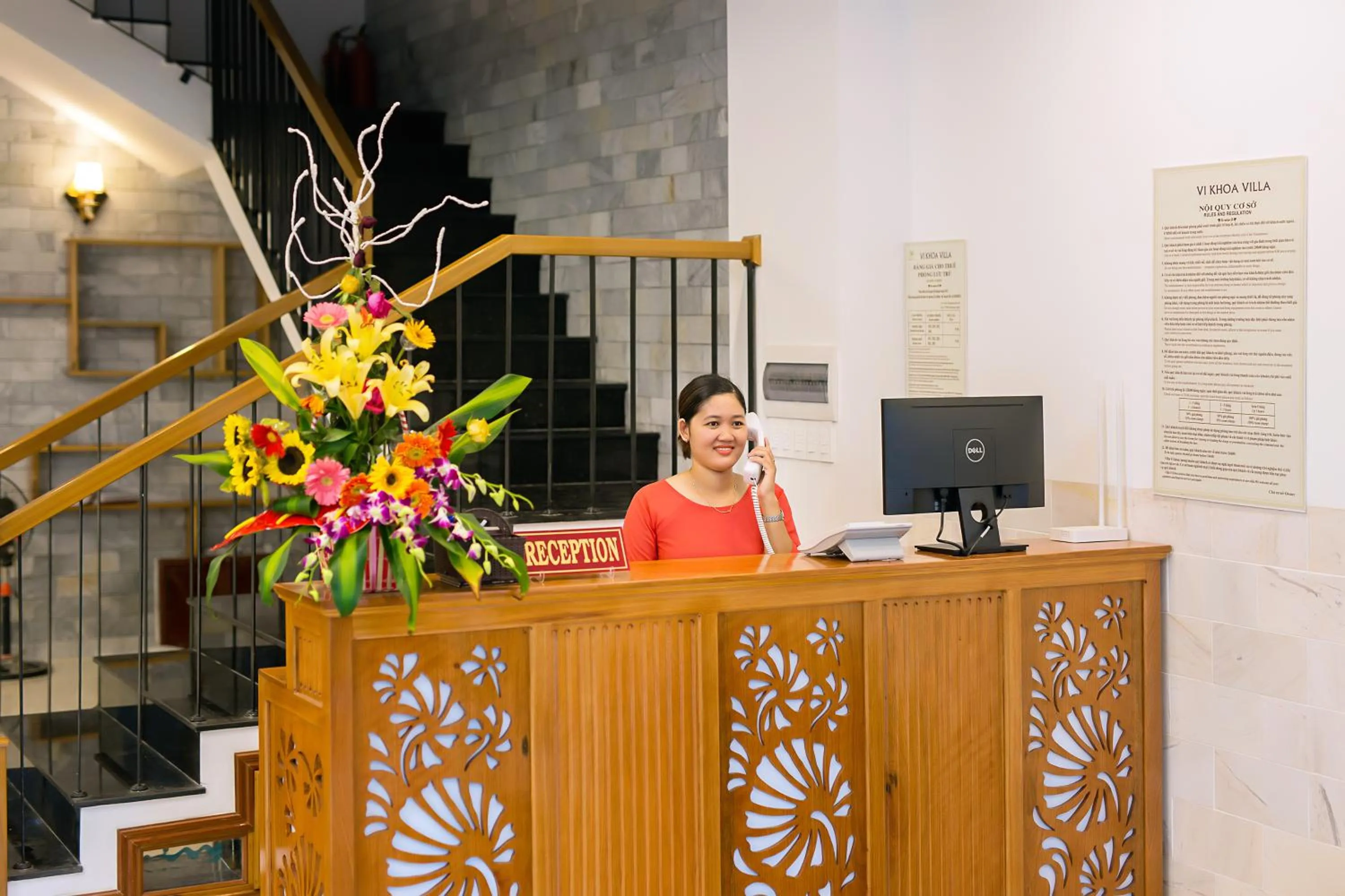 Lobby or reception in Hoi An Vi Khoa Villa