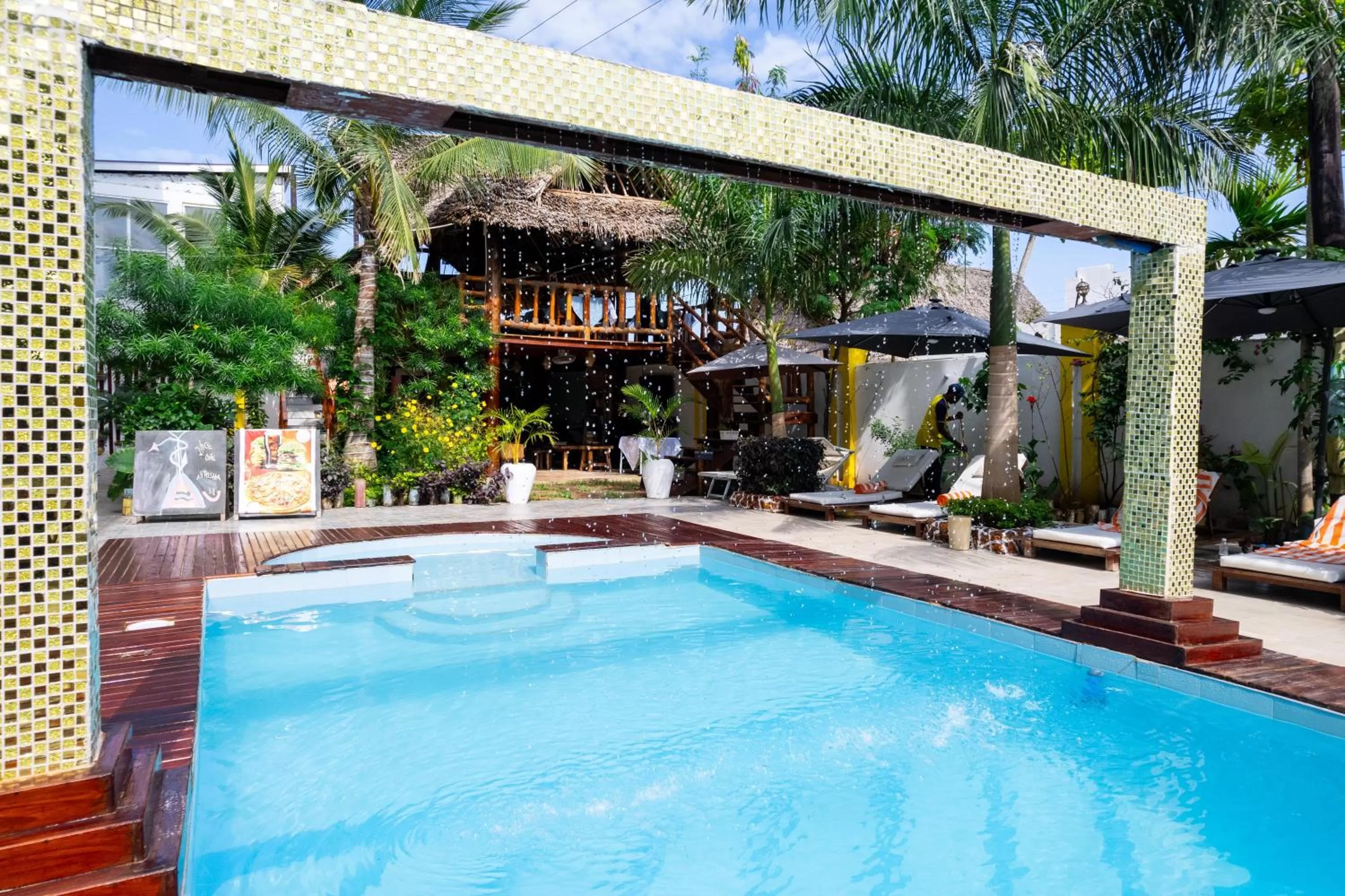 Pool view, Swimming Pool in Canary Nungwi Hotel & Free SPA