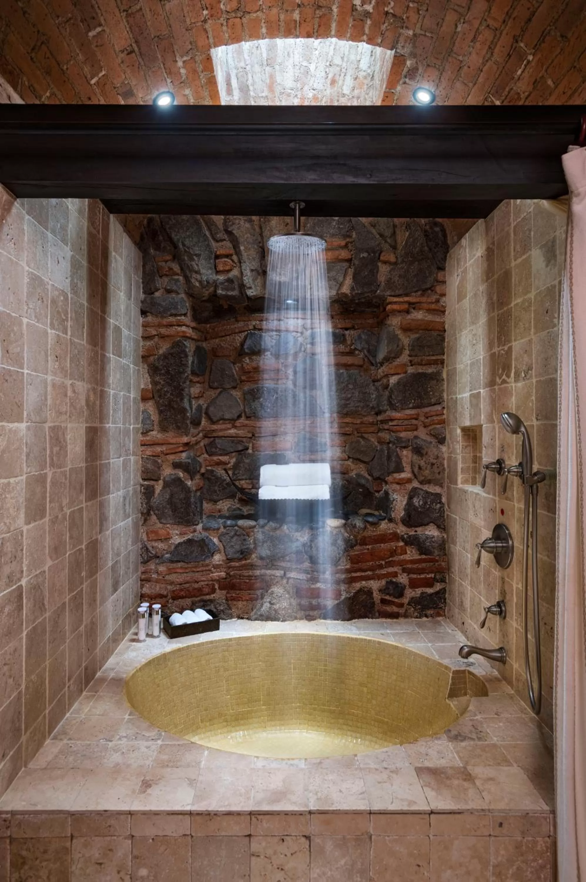Shower in El Convento Boutique Hotel