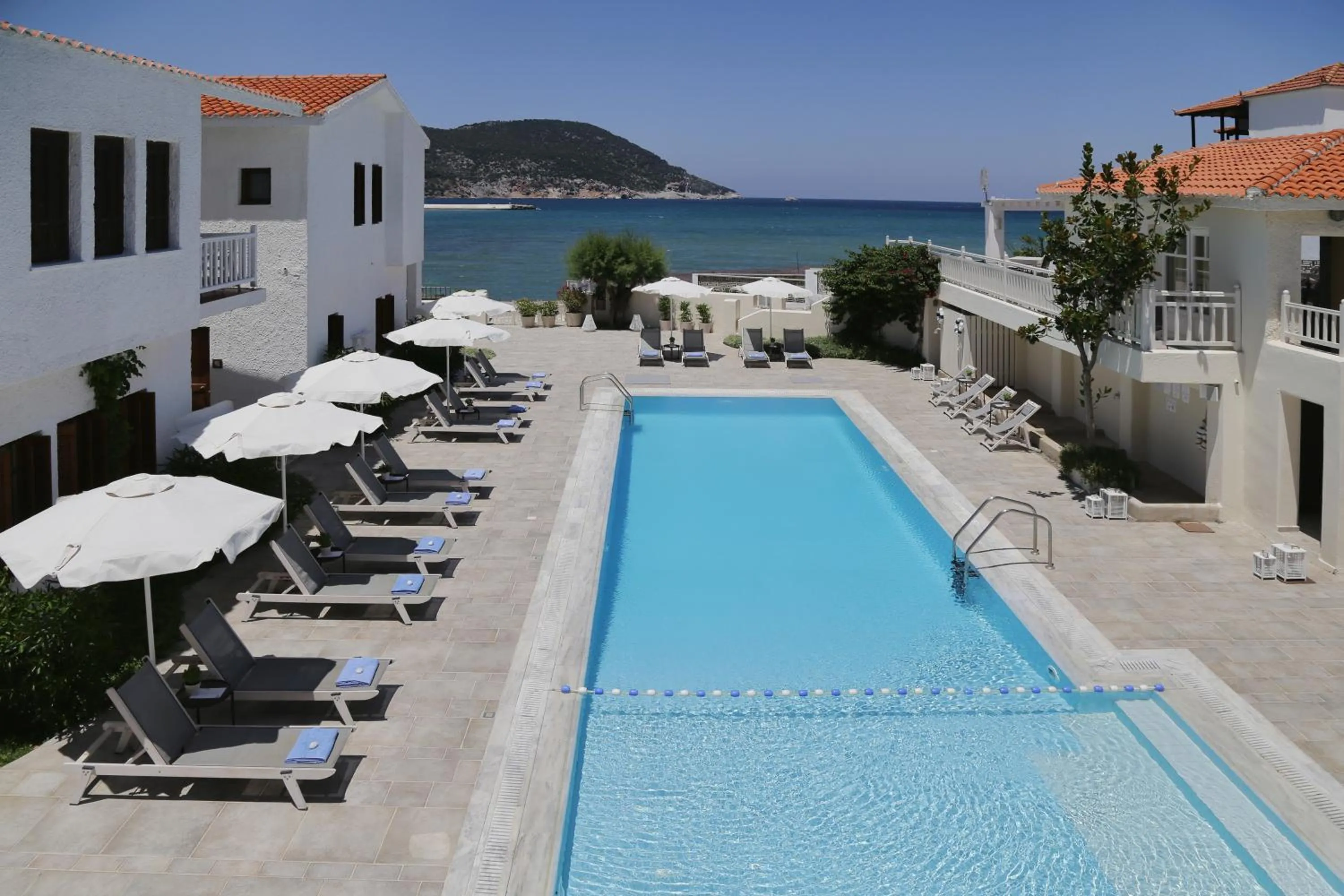Swimming pool in Skopelos Village Hotel