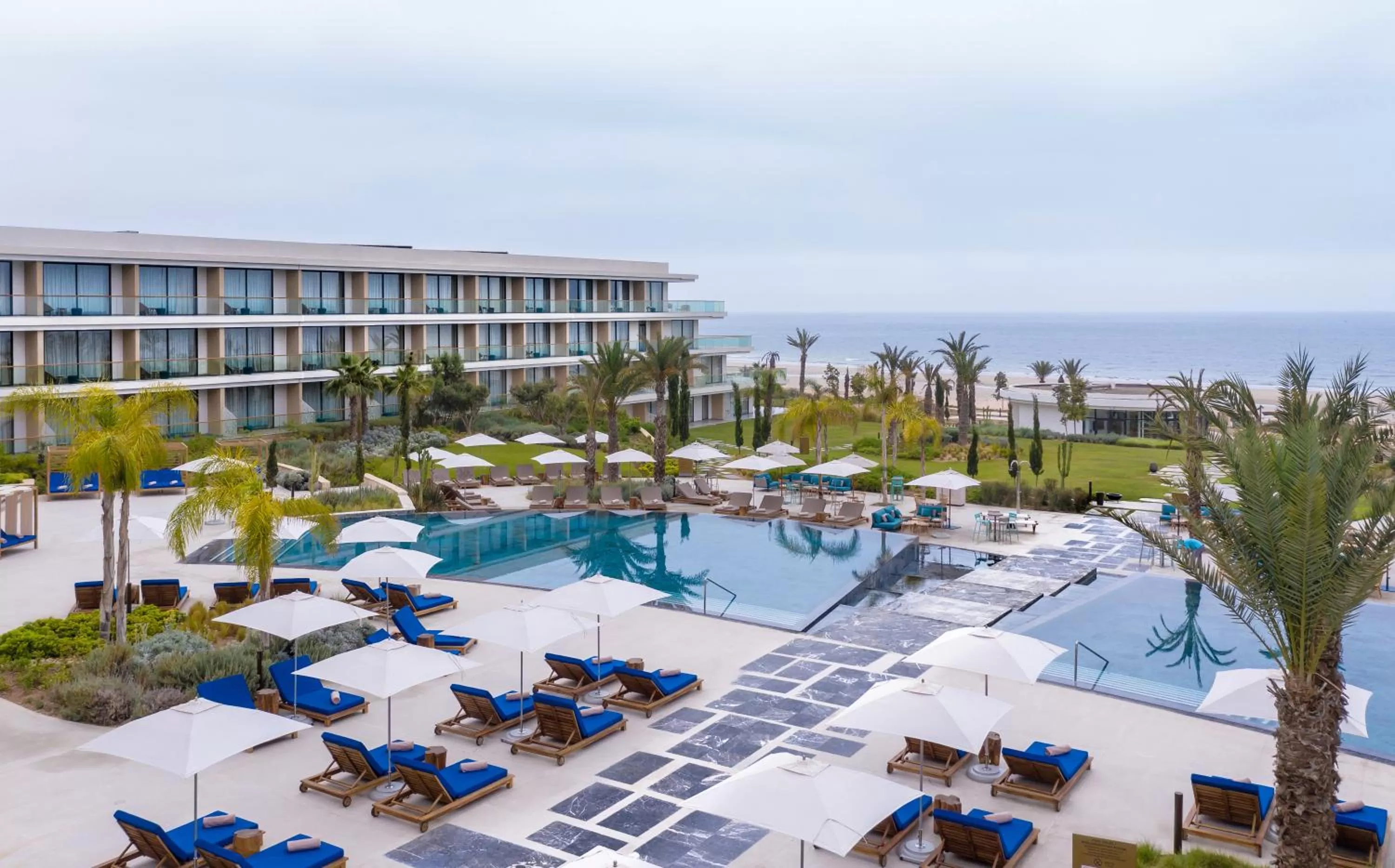 Pool view in Hyatt Regency Taghazout