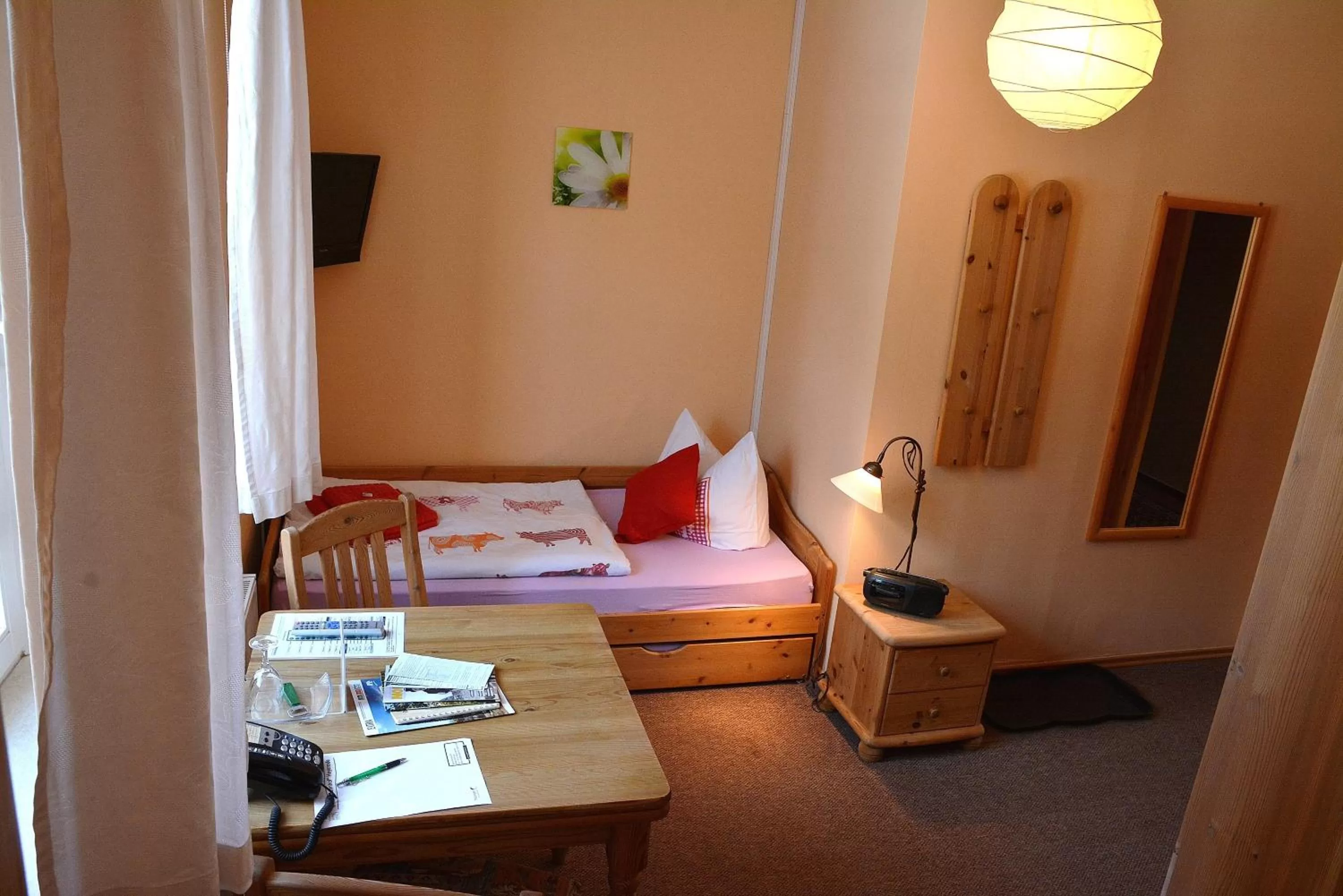 Bedroom, Bed in Landgasthof Alter Bahnhof