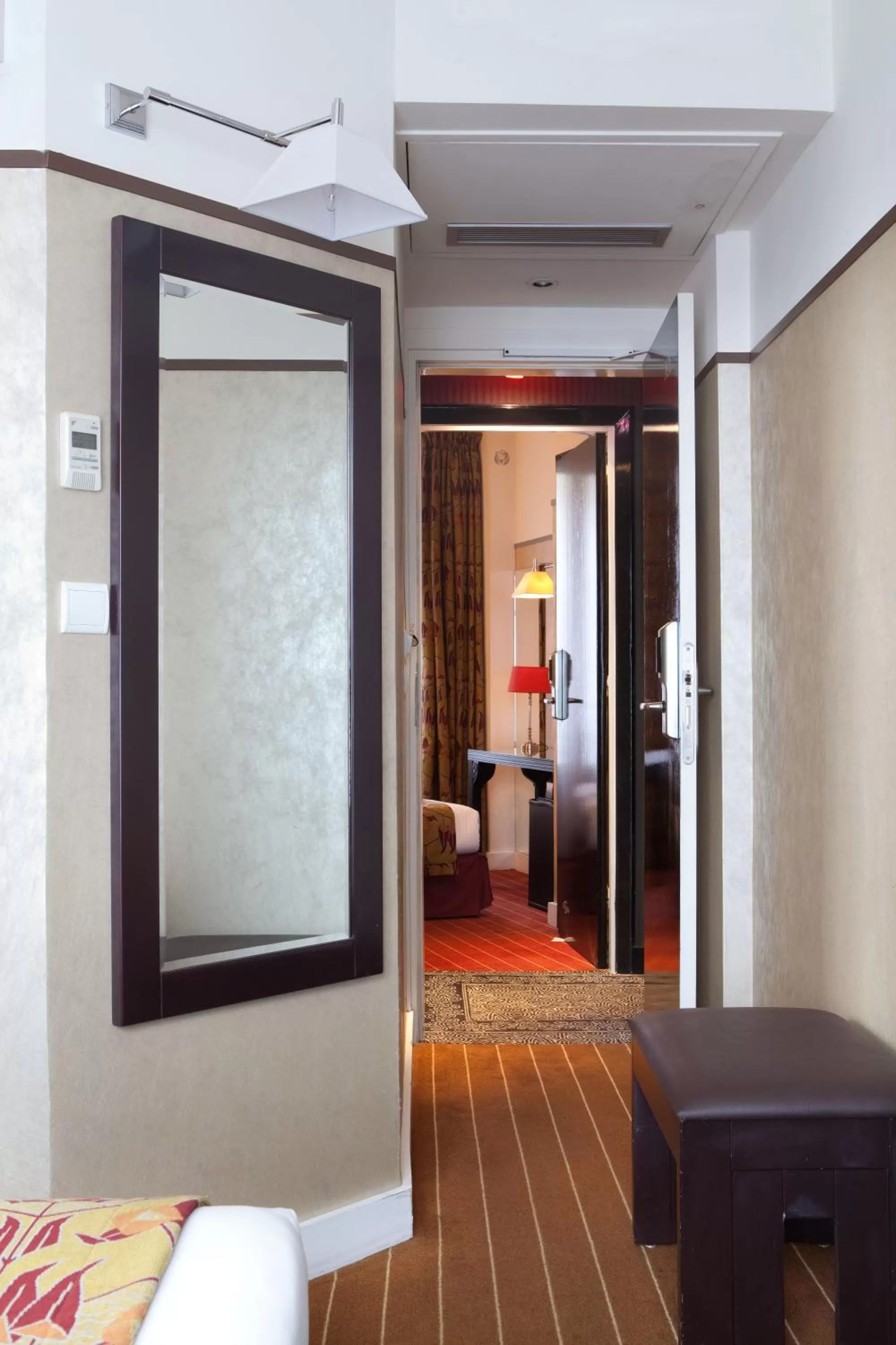 Decorative detail, Bed in Hotel Eiffel Seine