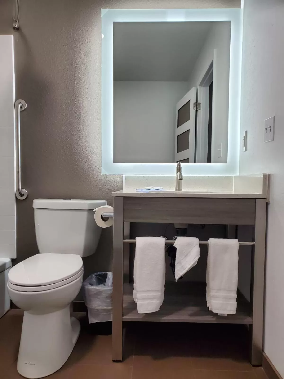 Bathroom in Money Saver Motel