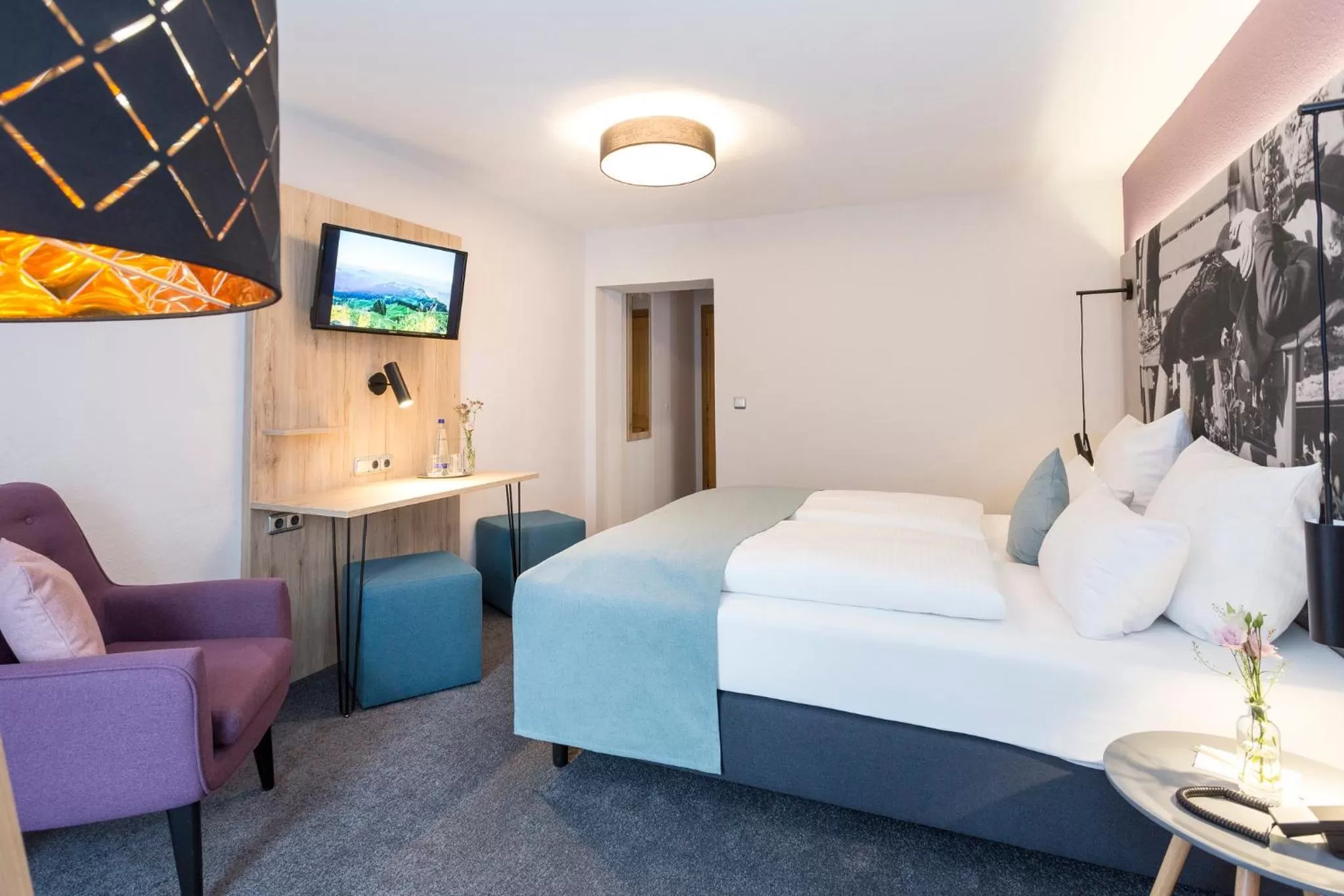 TV and multimedia, Bed in Hotel Hörterer Der Hammerwirt