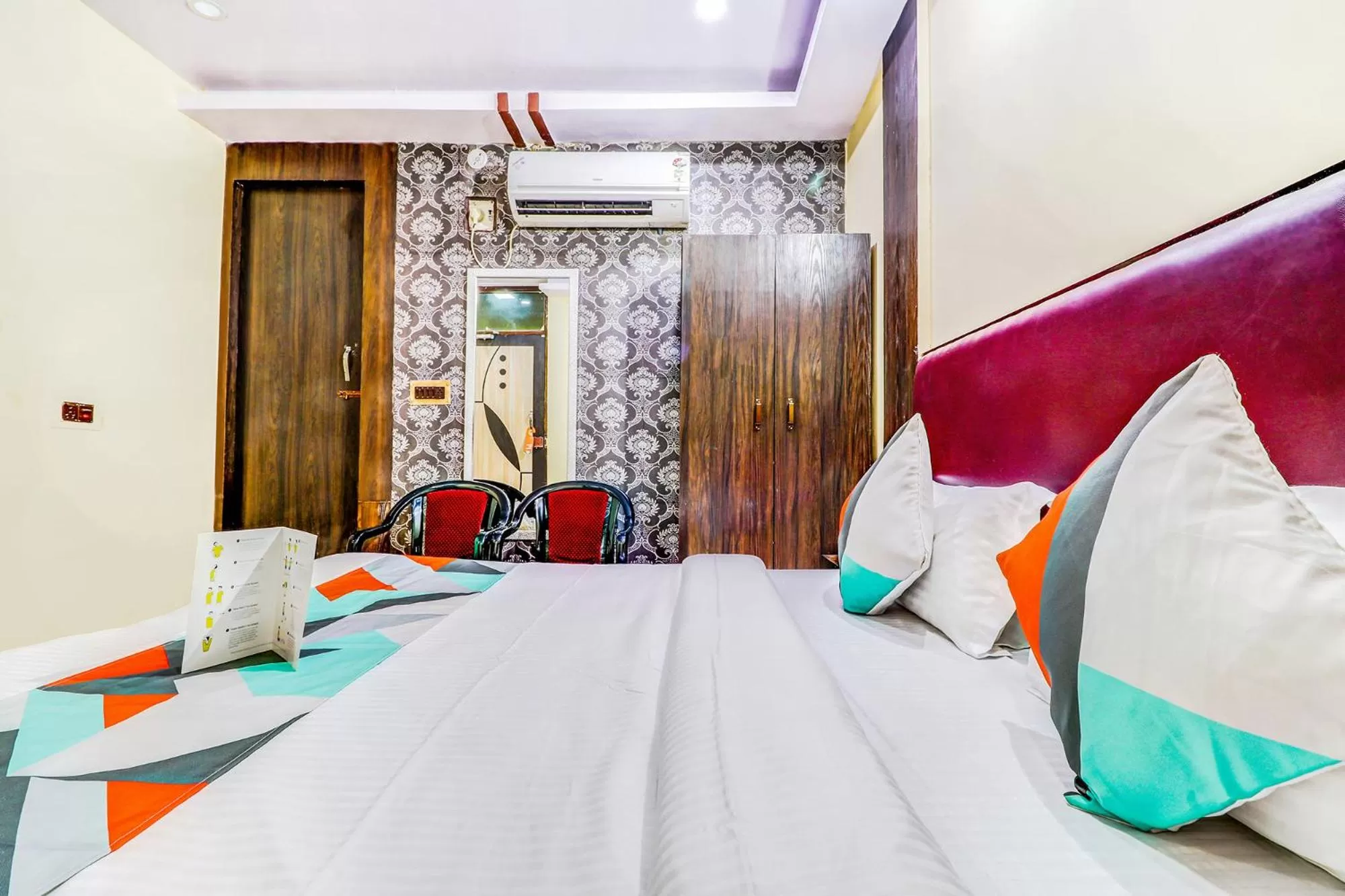 Bedroom, Bed in FabHotel Gazal Residency Mahanagar
