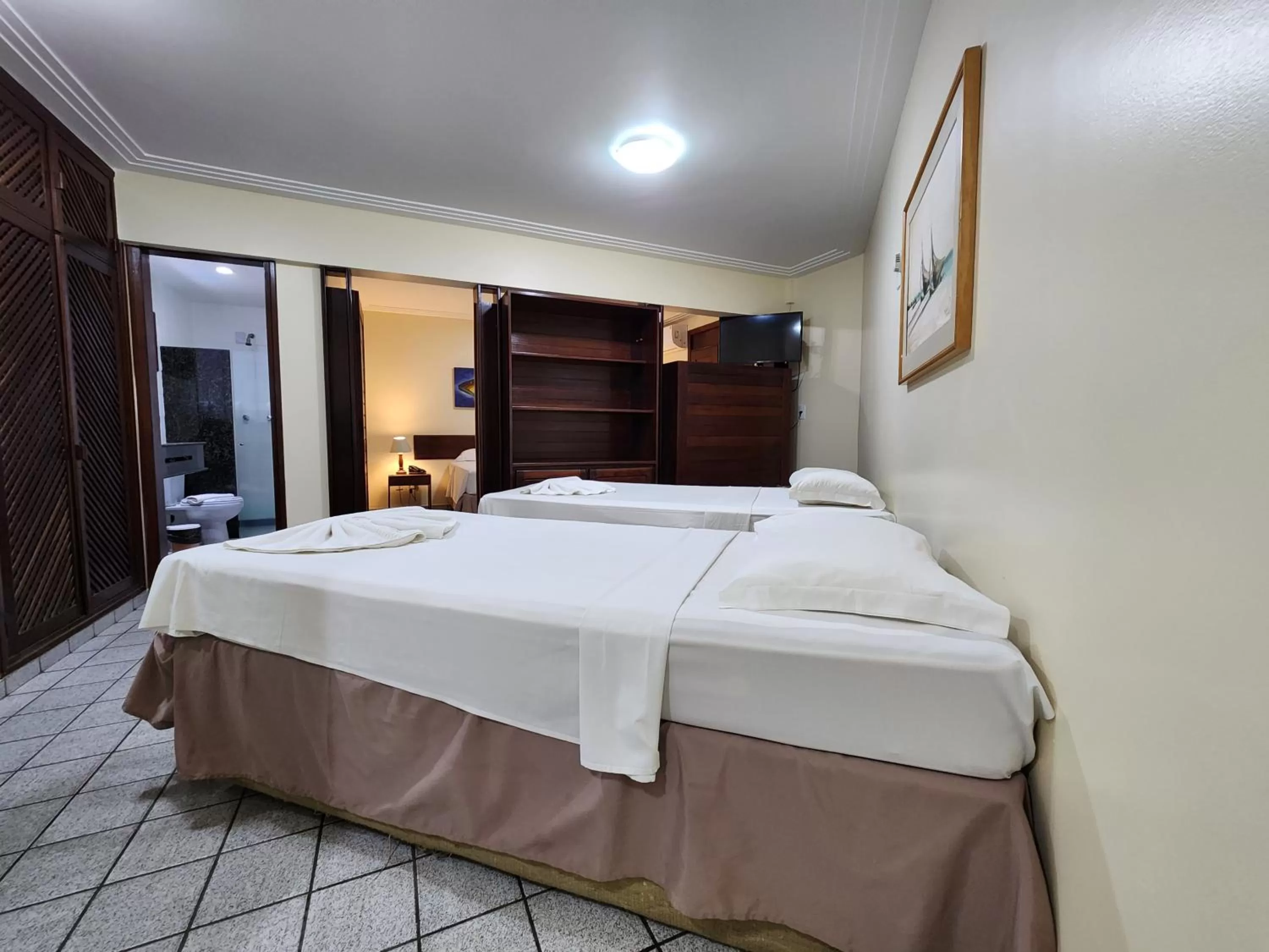 Bed in Pizzato Praia Hotel