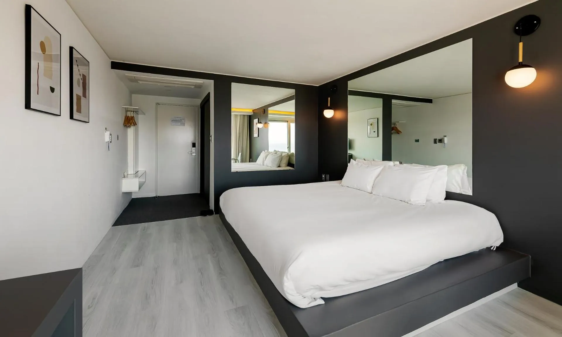 Bed in Pampas Hotel Jeju