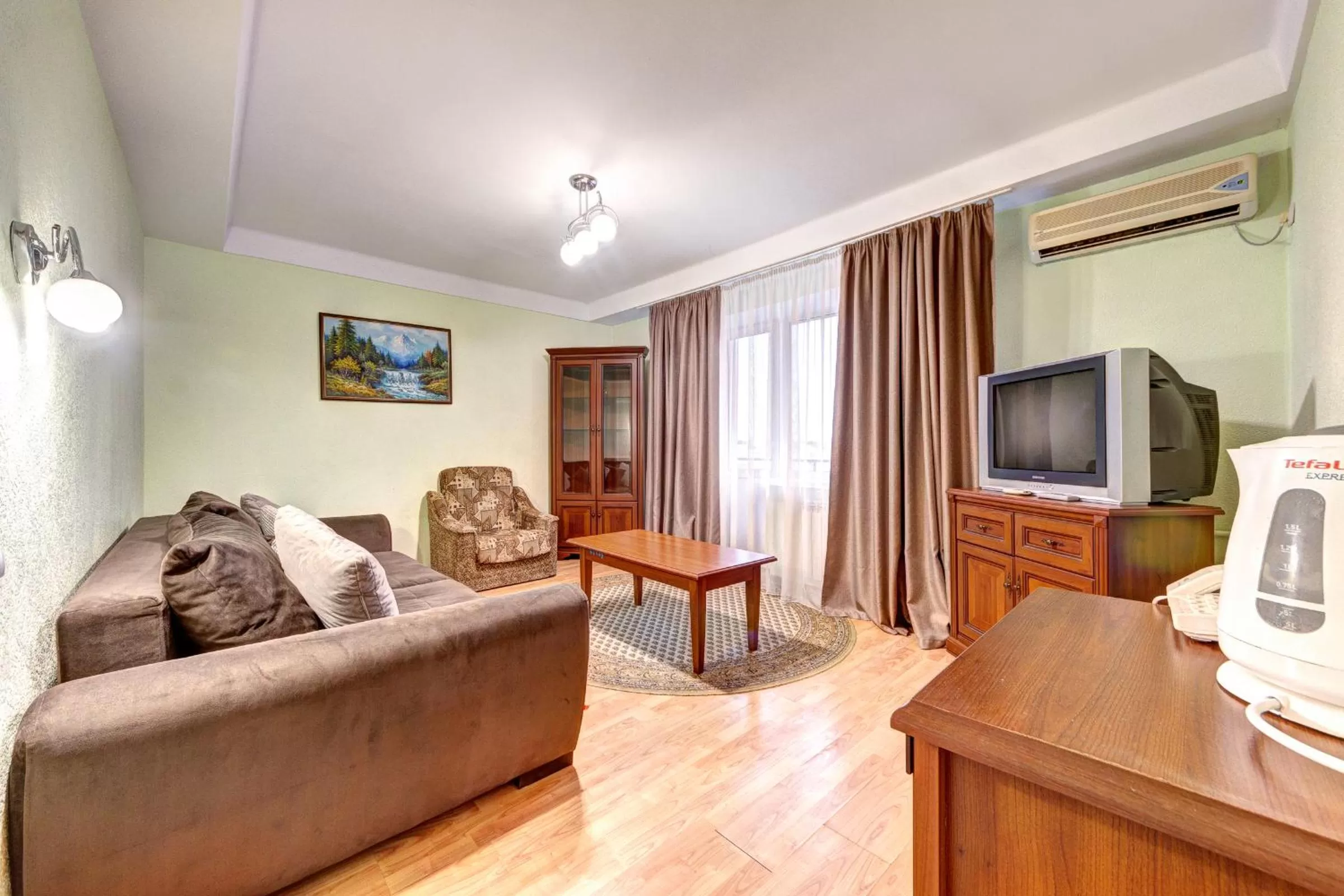 Seating area in Holosiyvsky Hotel