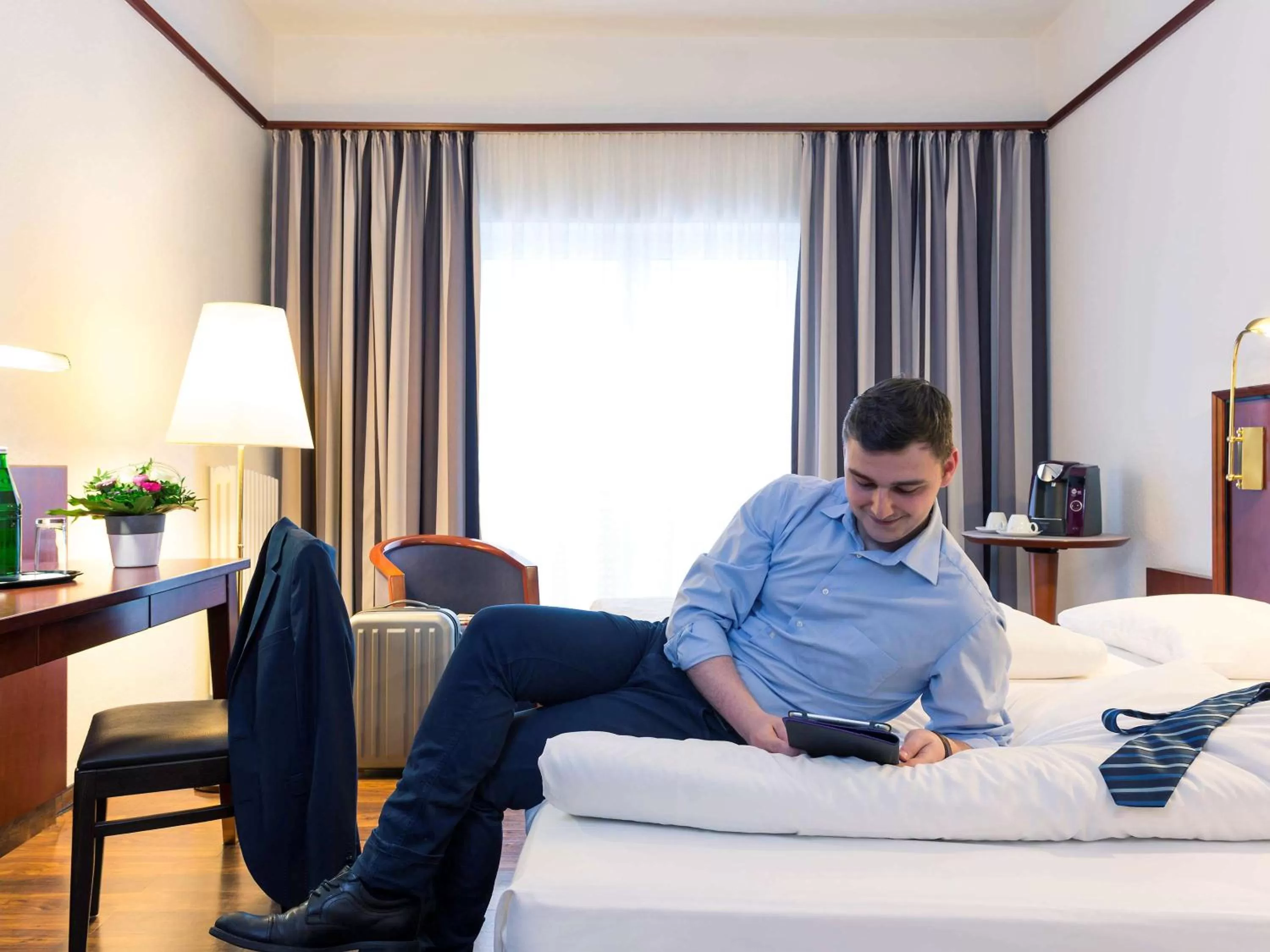 Photo of the whole room, Bed in Mercure Hotel Bad Oeynhausen City