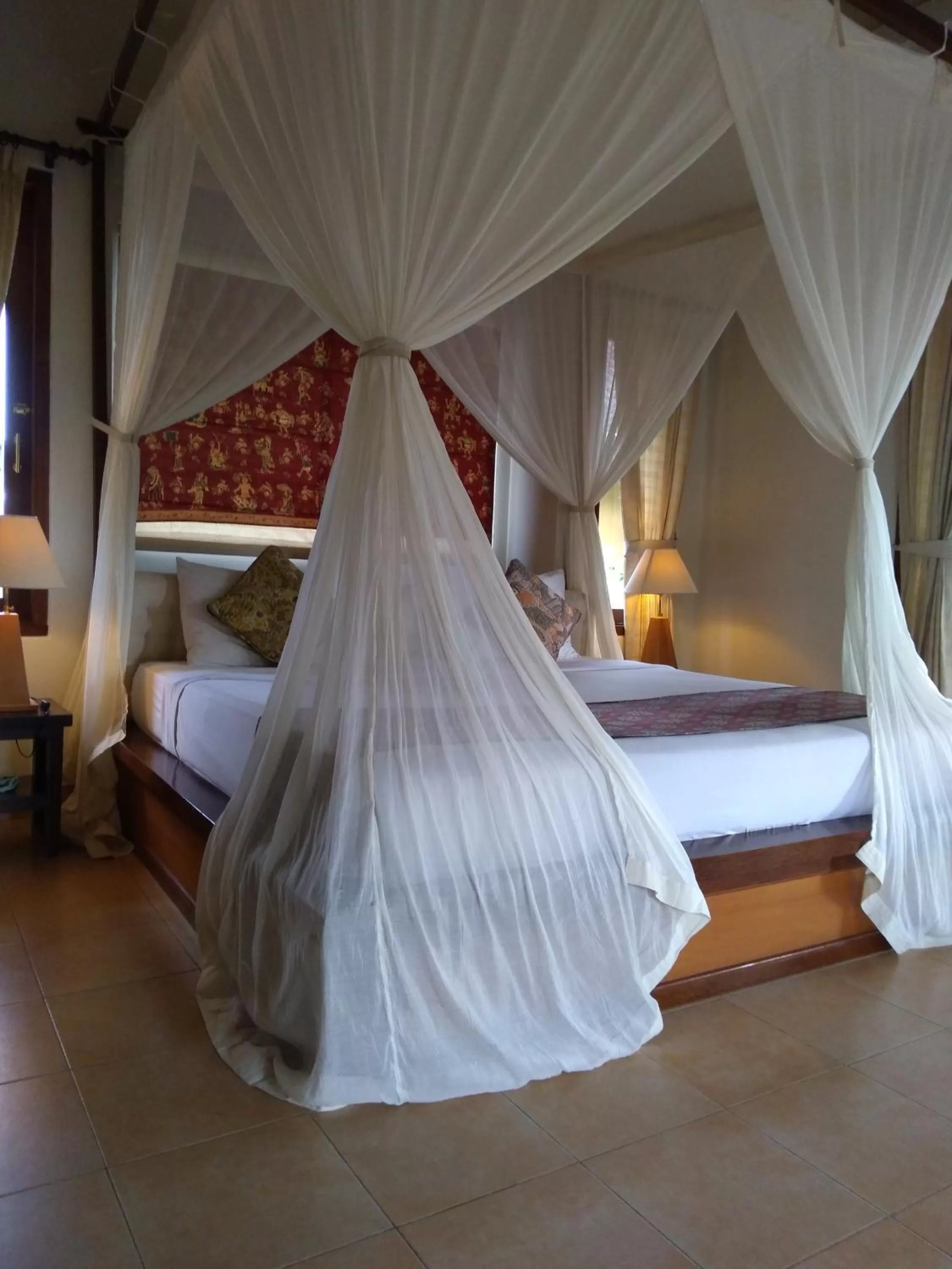 Bed in Ubud Lestari Bungalows