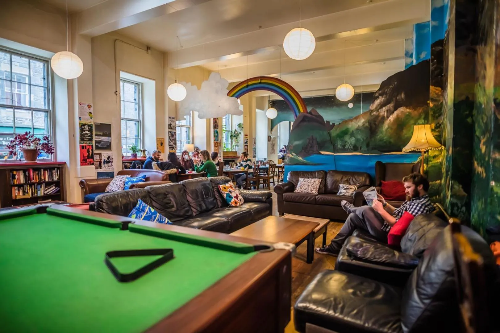 Game Room in High Street Hostel - Over 18s Only, Backpackers Atmosphere
