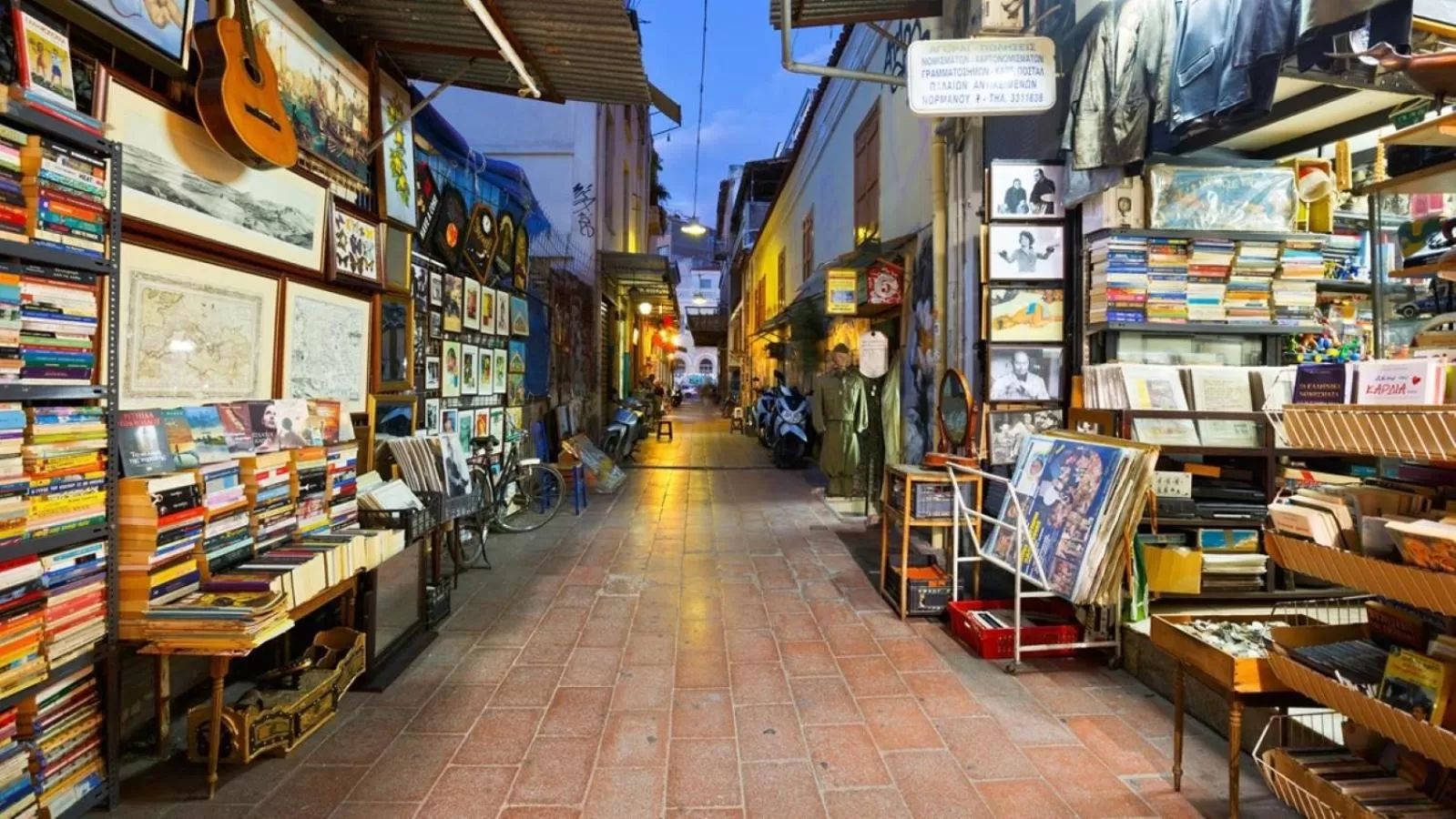 Quiet street view in Theasis Athens