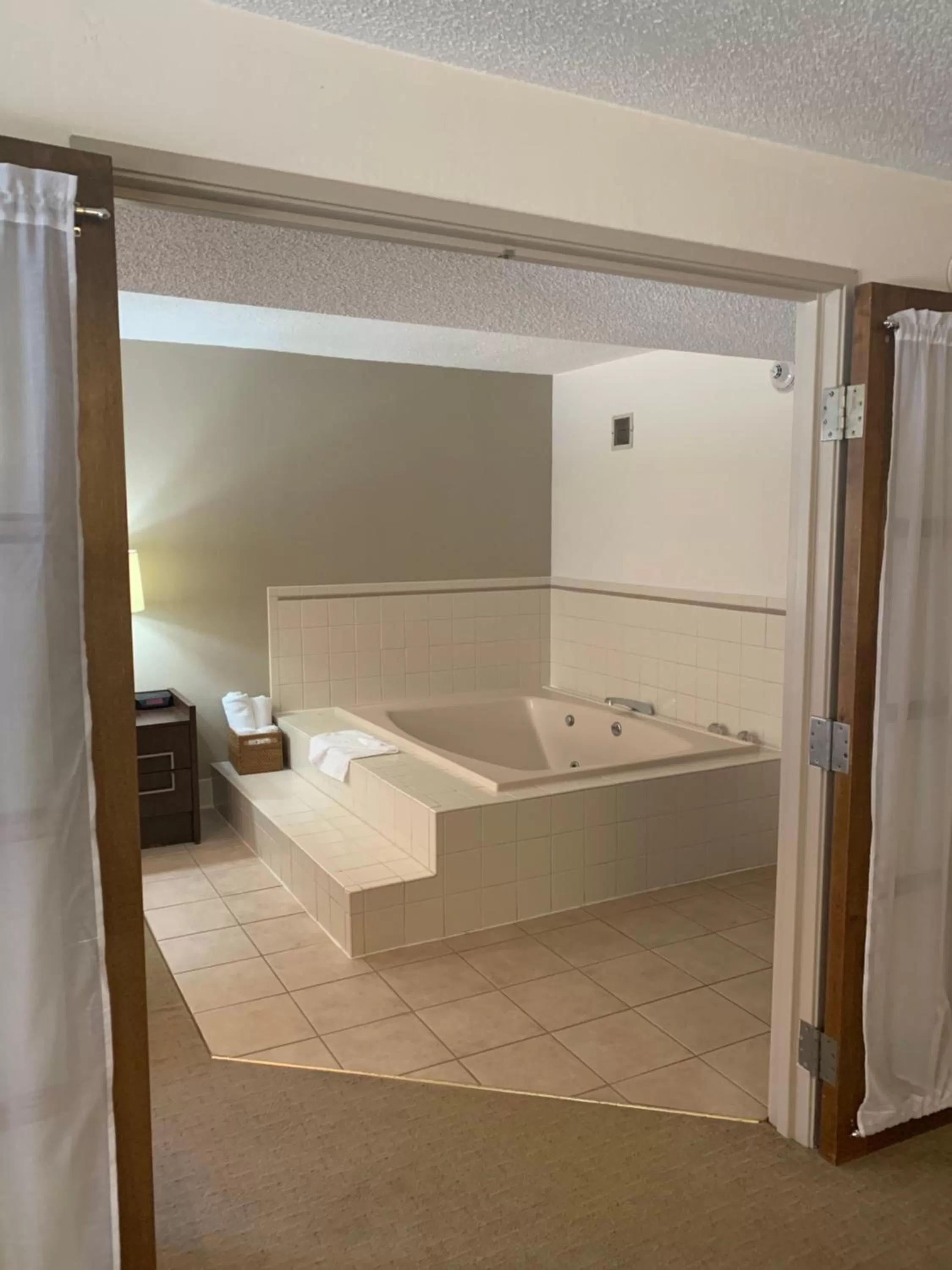 Bath, Bed in Ramada by Wyndham Marquette