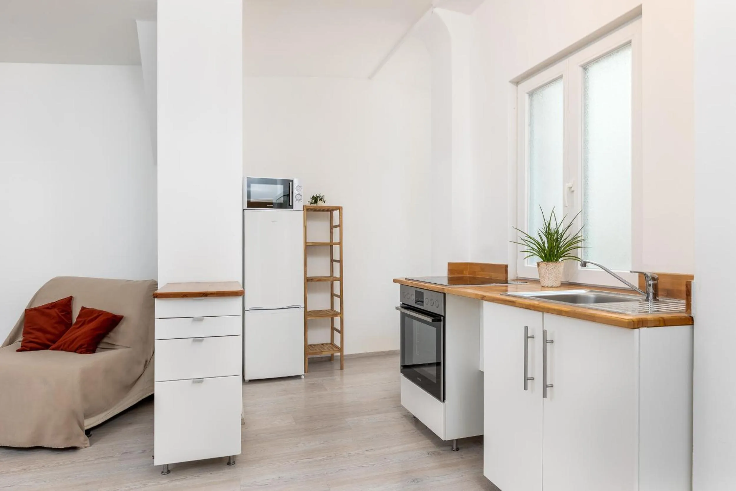 Kitchen or kitchenette in Hotel Zentral