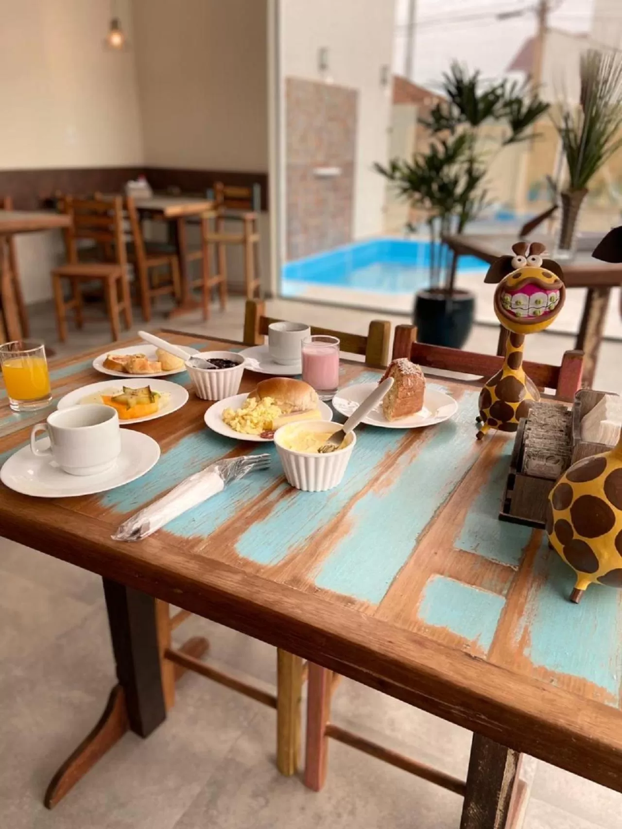 Buffet breakfast in Pousada Caminho Dos Sonhos