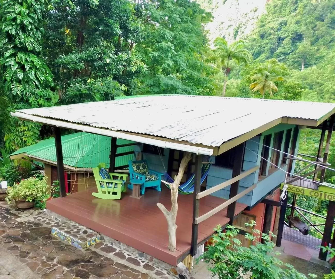 Bird's eye view in Cocoa Cottage