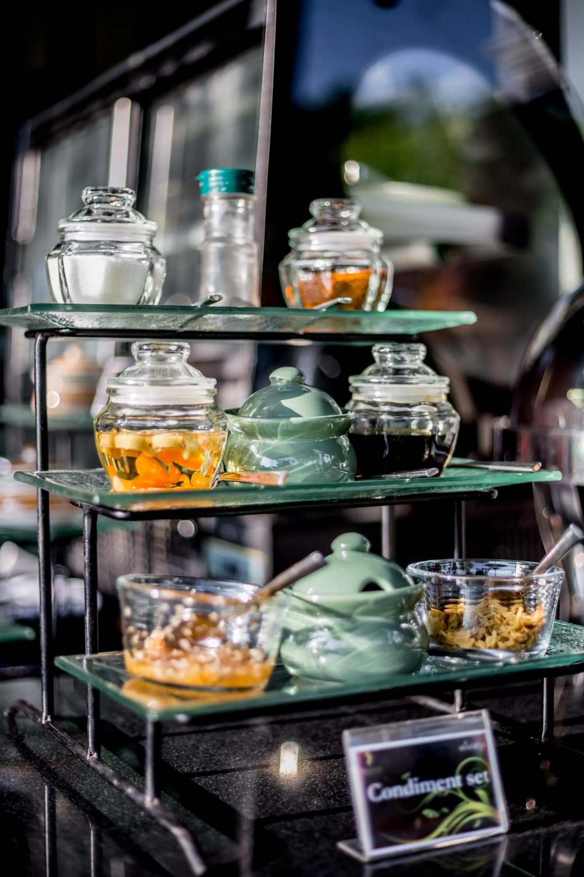 Buffet breakfast in Aruntara Riverside Boutique Hotel