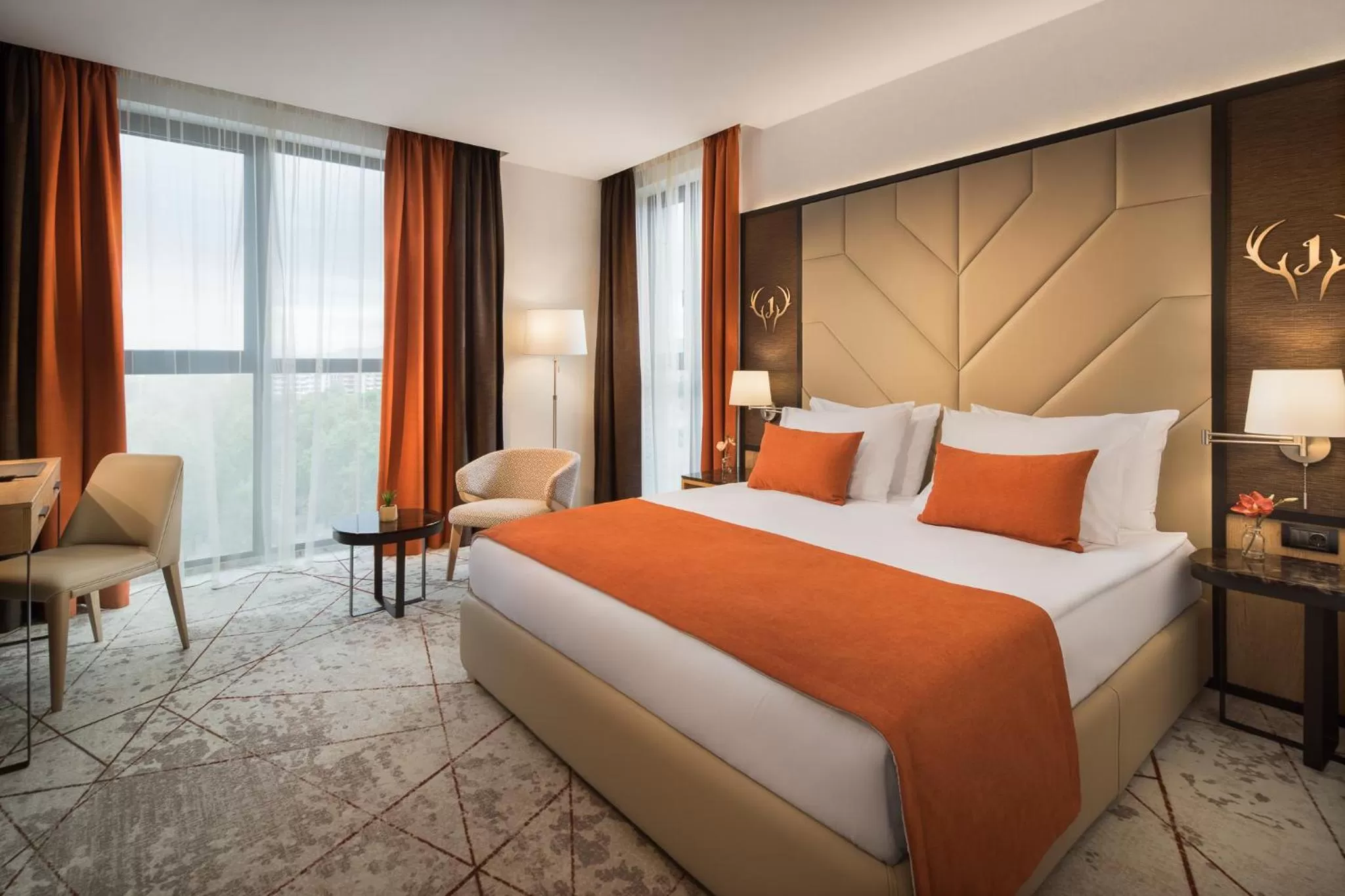 Bed in Hotel Jägerhof